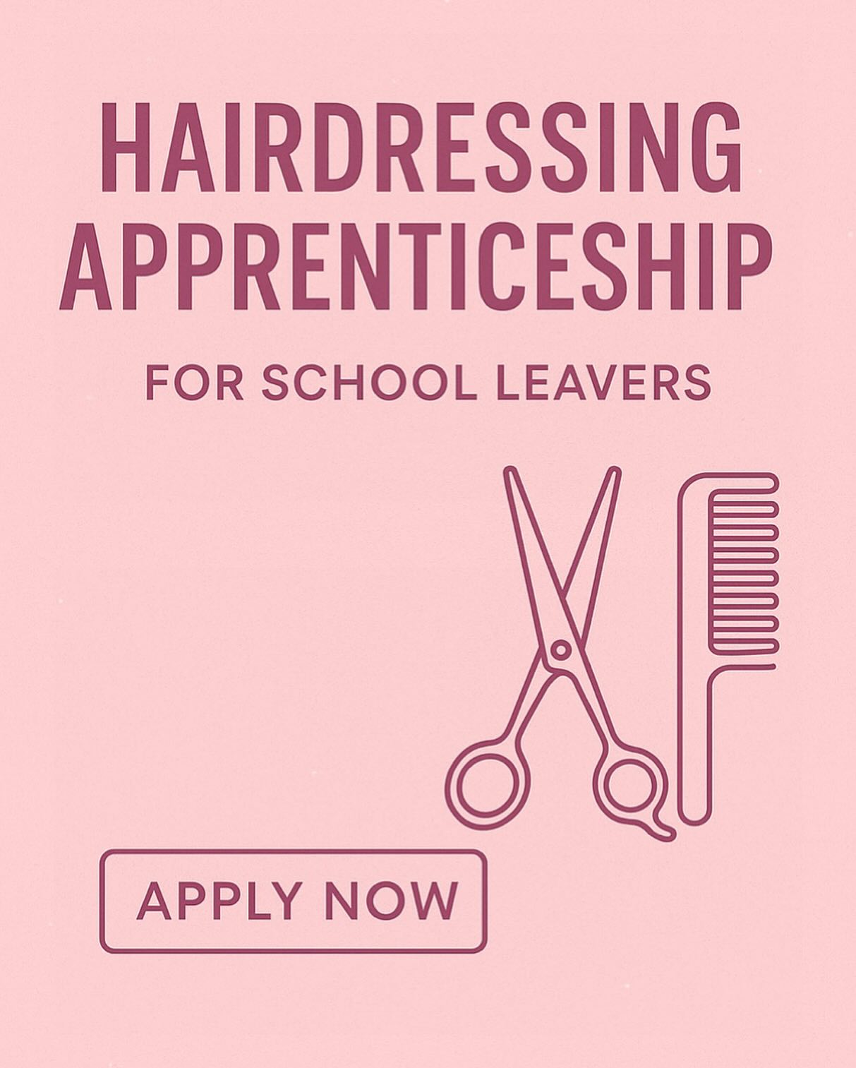 Join Our Team! Apprenticeship Opportunity at By Ross Garcia
We’re searching for a creative, committed individual to train as our next Apprentice Hairdresser in Winchester!
🎓 Study at BCoT while gaining hands-on salon experience
✂️ Learn cutting, colouring, styling, and client care
🤝 Join a friendly, award-winning team environment
📍 Location: Winchester
📅 Start: ASAP (flexible)
Apply via:
🌐 www.byrossgarcia.com
📧 info@byrossgarcia.com
☎️ 01962 853005
✨ Tag someone who’d shine in this role, or share to help us spread the word!