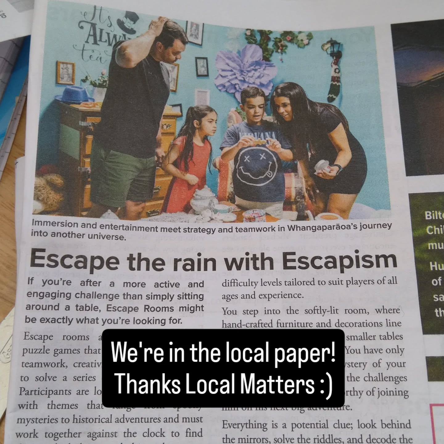 #news #schoolholidays #winterfun #thingstodoinauckland #escaperoomauckland #whangaparaoa @localmattersnz