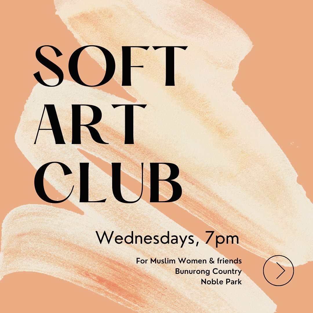 Introducing Soft Art Club run by the beautiful @ayshapaints 🥰🙌🏾🎨
Stay warm with colour, connection, and creativity. Soft Art Club is a seven-week pilot program held at Garage 35 Art Studio, created especially for Muslim women and their friends who want to explore art therapy in a gentle, casual space.
No experience needed. Just bring yourself we’ll provide the materials, and hot chai to warm your hands and heart. 🫖😘🦄
First session: Wednesday 16 July at 7pm
Book now via @ayshapaints bio or at ayshapaints.com/therapy
Let softness be your starting point. 🌈❄️☀️.
#SoftArtClub #ArtTherapy #CommunityCare
#MuslimWomenCreate
#MindfulMaking #RestAsResistance #HealingThroughArt #CollectiveCare
#CreativeWellbeing