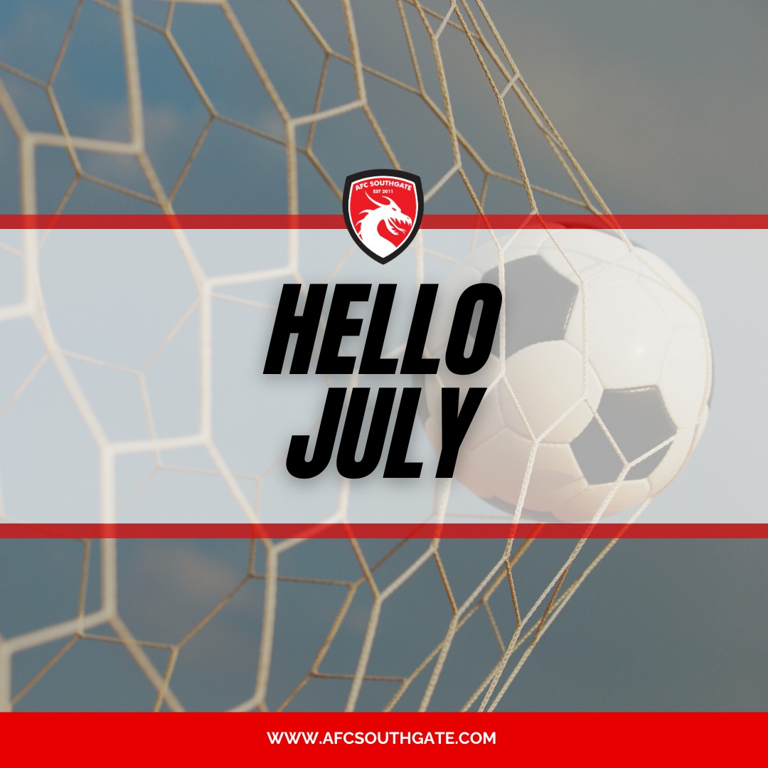 ☀️⚽ Hello July!
The sun is shining, the pitches are buzzing, and the love for football is stronger than ever! 🌟
This month is all about showing up, working hard, and having fun — whether it’s training sessions, matches, or just kicking a ball around with friends. 🙌⚽
Let’s make July a month of big goals, big smiles, and even bigger memories! ❤️
#afcsouthgate #northlondonfootball #kidsfootball #happynewmonth #newmonth #summer2025 #hellojuly