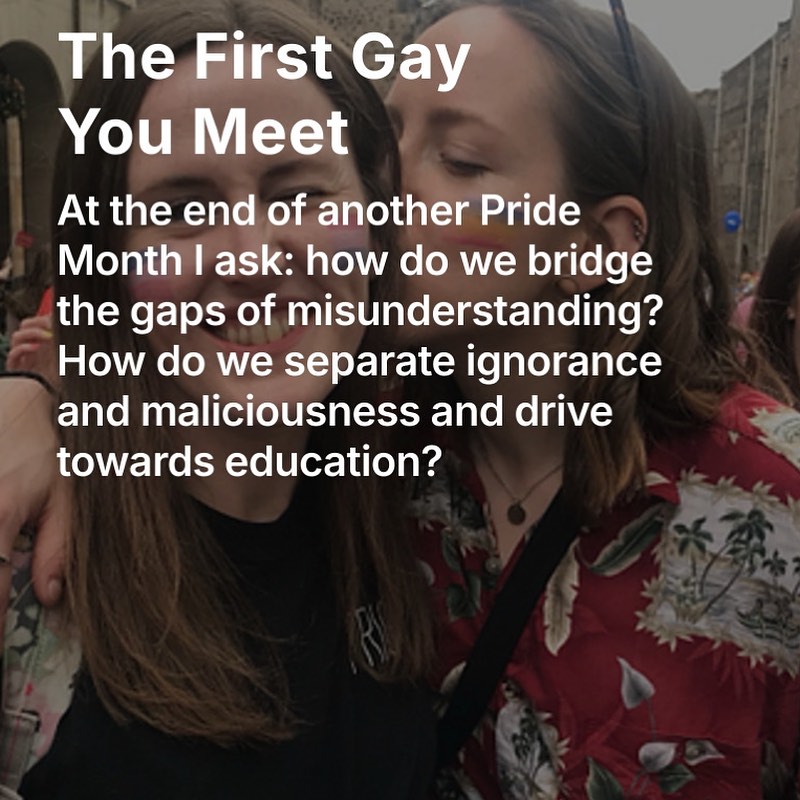 Wrapping another Pride month, I explore how we connect with people that might not have exposure to the queer community. Link in bio or comments!