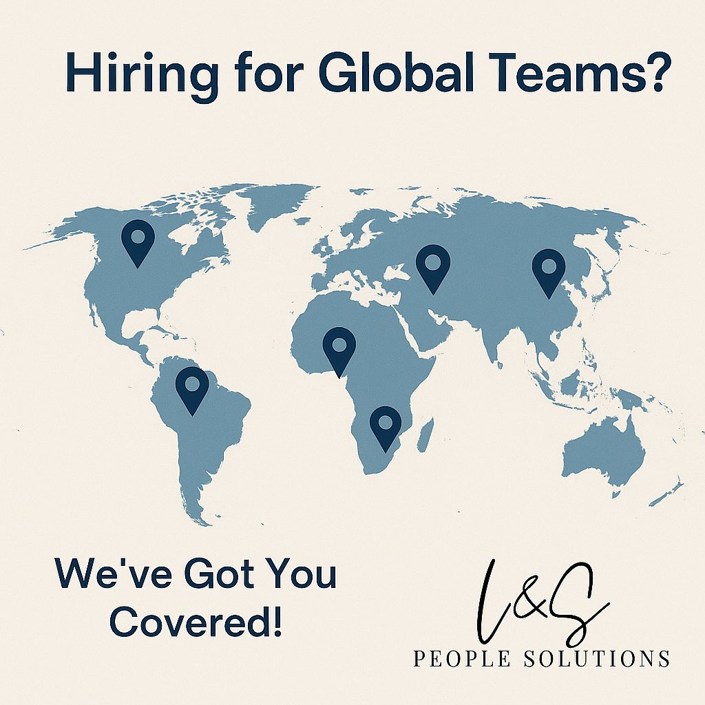 š Hiring for Global Teams? Weāve Got You Covered! š
In todayās interconnected world, building a high-performing team often means going beyond borders. But hiring across countries isnāt just about finding talent ā itās about understanding cultures, time zones, compliance, and building cohesion across distances.
At L&S People Solutions, we specialise in global recruitment thatās tailored, strategic, and people-focused. Whether youāre looking to expand into new regions or build a remote-first workforce, weāre here to help you find the right people, wherever they are.
From South Africa to East Africa, the United States to Argentina and beyond ā weāve successfully placed top-tier talent across continents. Let us help you build a global team that feels truly connected.
š Partner with L&S ā your trusted recruitment partner for international growth.
#GlobalTeams #RemoteWork #InternationalHiring #LSPeopleSolutions #RecruitmentExperts #HRSupport #DiverseWorkforce #PeopleFirst