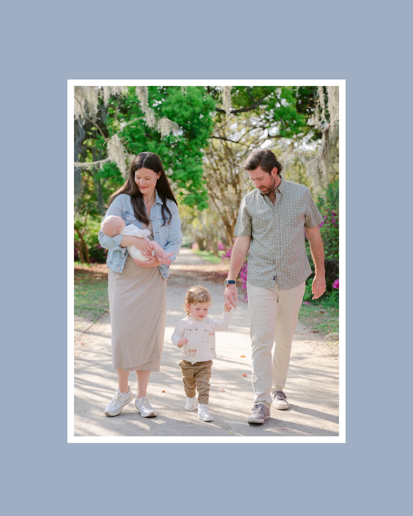 I’m so far behind on posting recent work and am throwing it back now to this spring when the azaleas were blooming in Hampton Park so beautifully for this dreamy family session…