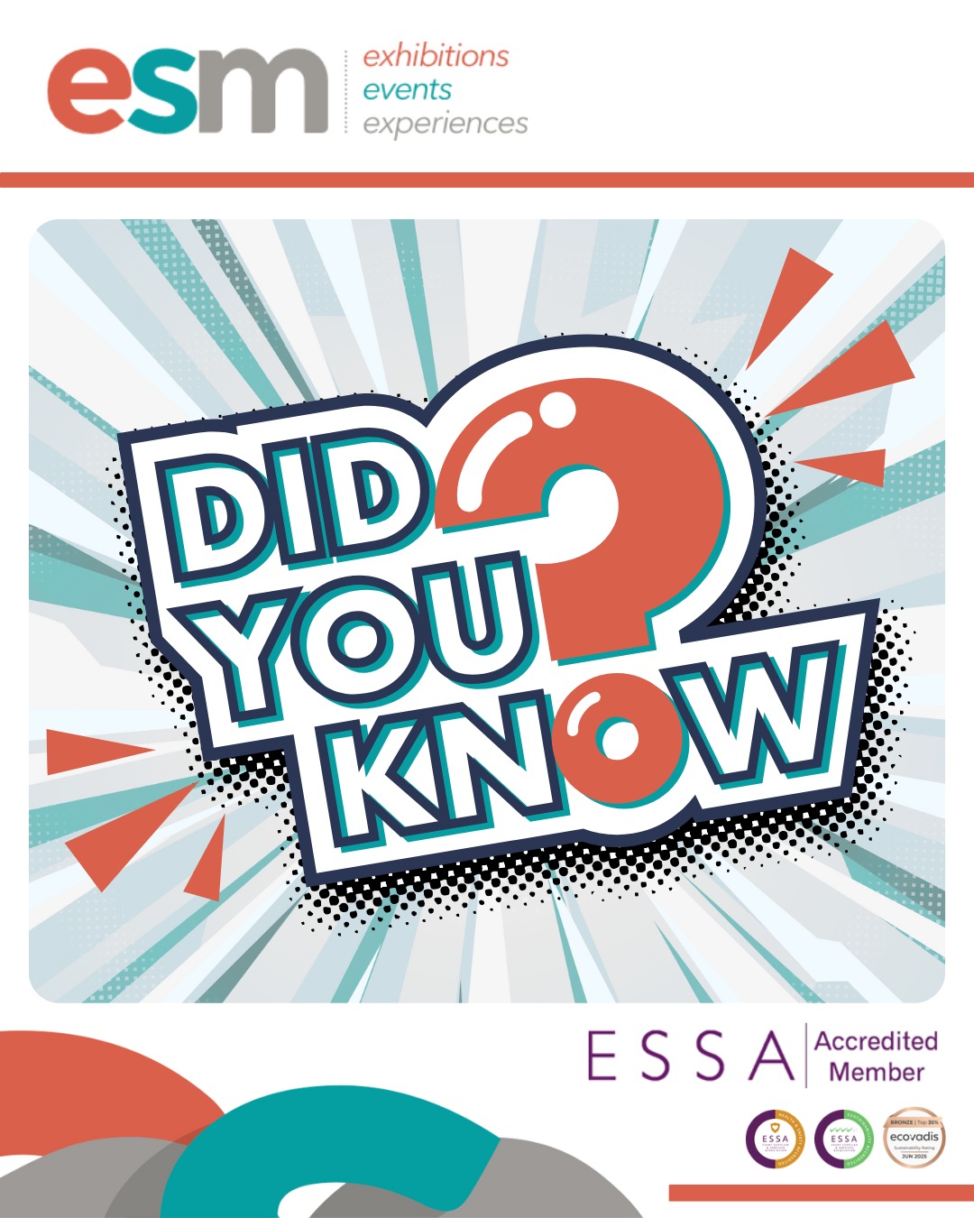 Did you know ❓
You can see a list of all upcoming events we will be building at on our website here:
🛜 https://www.esm-uk.com/upcoming-shows
Established in 1989, we've worked with a range of household brands, emerging exhibitors and creative design agencies across a number of different industries, from pharmaceuticals to fintech. 👷♂️
If you're attending any of these shows and you're still looking for a fully accredited bespoke stand design, build or management partner - give us a call or drop us a message today! 📢
💻 https://www.esm-uk.com/
📧 sales@esm-uk.com
📞 01795 713086
#show #exhibitions #events #design #build #projectmanagement #project #partnership