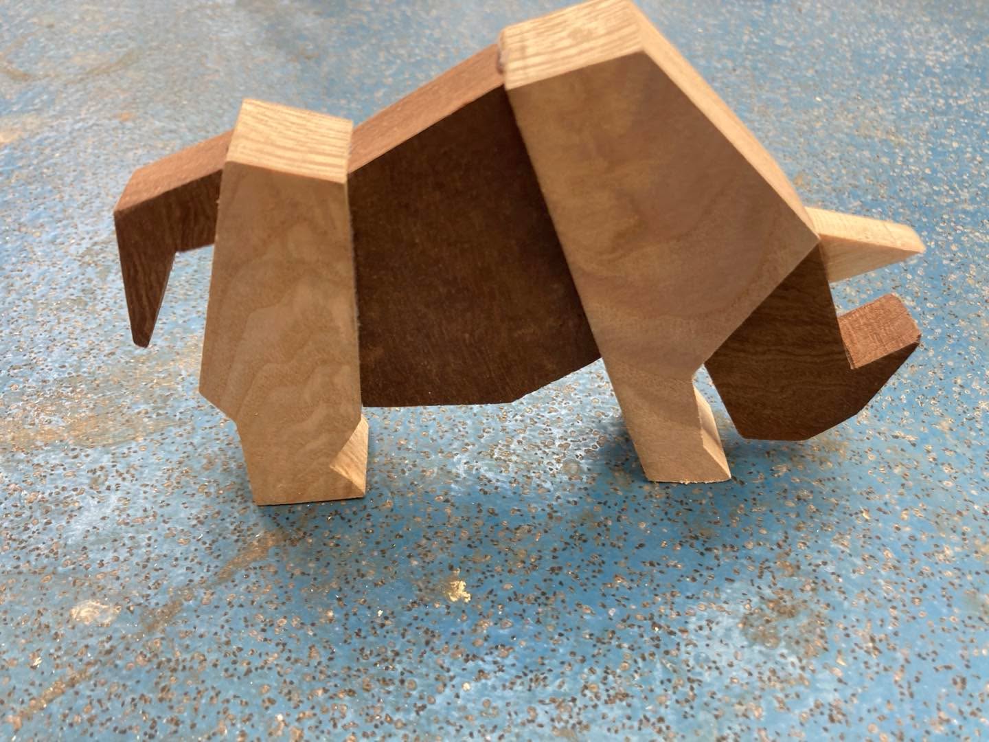 Great little rhino made by a student at Lighthouse School
