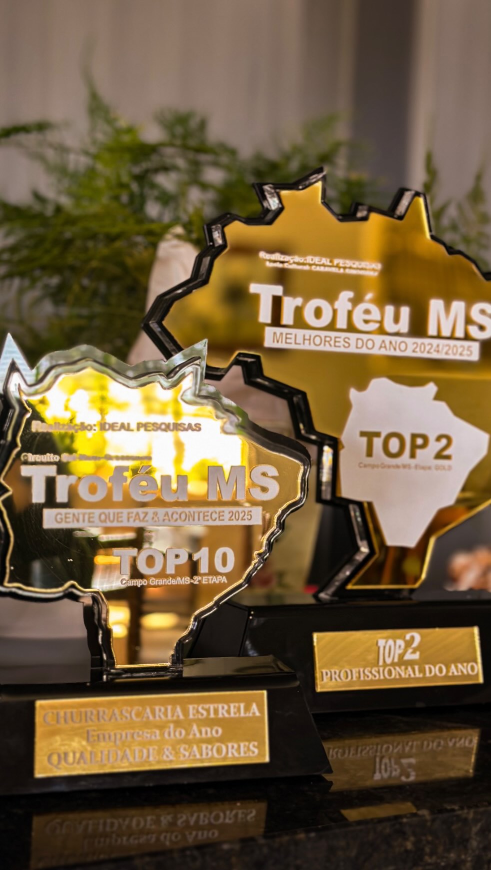 🥈✨ SEGUNDO LUGAR NO PRÊMIO TOP 10 MS – SABOR E QUALIDADE! ✨🥈
É com imensa alegria e gratidão que anunciamos que ficamos em 2º lugar na categoria Sabor e Qualidade do Prêmio Top 10 MS! 🙌🔥
Esse reconhecimento é fruto de muito trabalho, dedicação e, principalmente, do carinho de todos vocês que acreditam e confiam no nosso tempero e na nossa paixão pelo churrasco! 🥩❤️
Agradecemos a cada cliente, colaborador e parceiro que faz parte da nossa história. Esse prêmio é NOSSO! 🏆
Seguimos firmes, servindo sempre o melhor pra você!
#Top10MS #Churrascaria #SaborEQualidade #Gratidão #2LugarComsatisfação #ChurrascoÉAqui