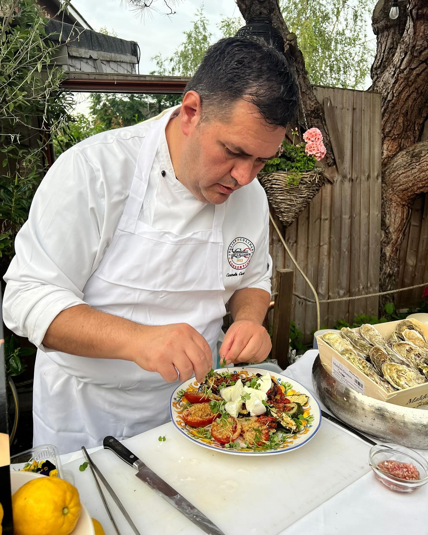 Chef Carmelo moves with precision in the sun-kissed garden of Lizzie’s Cucina, his hands dancing across the cooking surface as he crafts a culinary masterpiece. The warmth of the garden and the vibrant atmosphere inspire his creativity, bringing a touch of Italian passion to every dish #follow #northlondon #northlondonrestaurants #mysecretlondon #toplondonrestaurant #bestitalianrestaurant #eatoutlondon #family #smallbusiness #supportlocalbusiness #michellin #londonguide #londonfoodguide #londonhiddengem #finest #partylondon #hellonorthlondon #bbcfood #italianfood #love
#timeoutlondon timeout #infatuationlondon #finest #partylondon #hellonorthlondon #bbcfood #italianfood #follow #madewithlove❤️ @carmelo_carnevale
