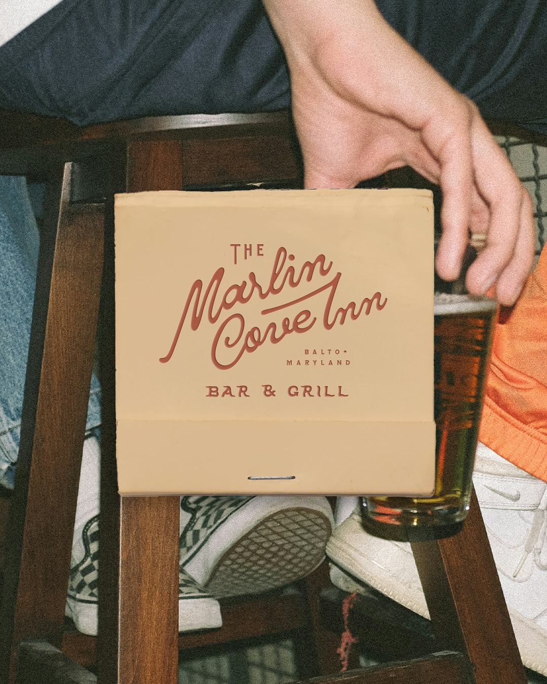 create the dive bar you wish to see in the world — that’s the saying right?? 🍻
welcome to the Marlin Cove Inn Bar & Grill, which may or may not be the bar in our basement that we wanted to make merch for 😂
#branding #branddesign #merchdesign #matchbook #restaurantbranding #baltimorecreatives
