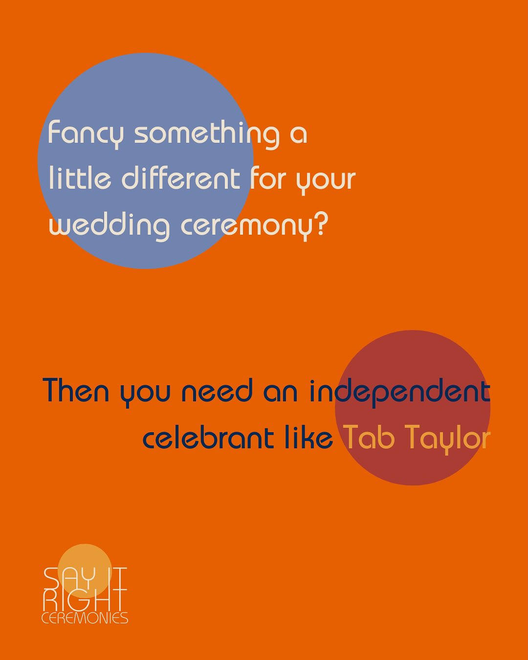 ✨ Fancy tying the knot in a way that’s as one‑of‑a‑kind as your love story? ✨
Swipe through 👉 to find out why an independent celebrant (hey, that’s me – Tab Taylor!) is the secret ingredient to a ceremony that feels 100 % you.
💡 What’s an independent celebrant, anyway?
Think of me as your ceremony‑crafting sidekick. No cookie‑cutter scripts, no “insert‑name‑here” vows – just a completely personalised celebration built around your quirks, traditions, fandoms, inside jokes, and all the feels.
🔥 What makes me different?
I’m hell‑bent on creating moments people haven’t seen before. Whether that’s a unity cocktail, a surprise flash‑mob aisle, or storytelling that has your guests laughing and ugly‑crying within five minutes – I’ll make sure your ceremony steals the show (in the best way).
Ready to ditch the ordinary and say it right?
📅 DM me or hit the link in bio to book your free discovery call.
Let’s craft a ceremony that gives your guests goosebumps and has you both saying, “YEP, that was so us.”
#IndependentCelebrant #SayItRightCeremonies #TabTaylorCelebrant #WeddingCeremony #JustEngaged #UniqueWedding #AlternativeBride #AlternativeGroom #LoveIsLove #EngagedUK #WeddingInspo #CeremonyGoals