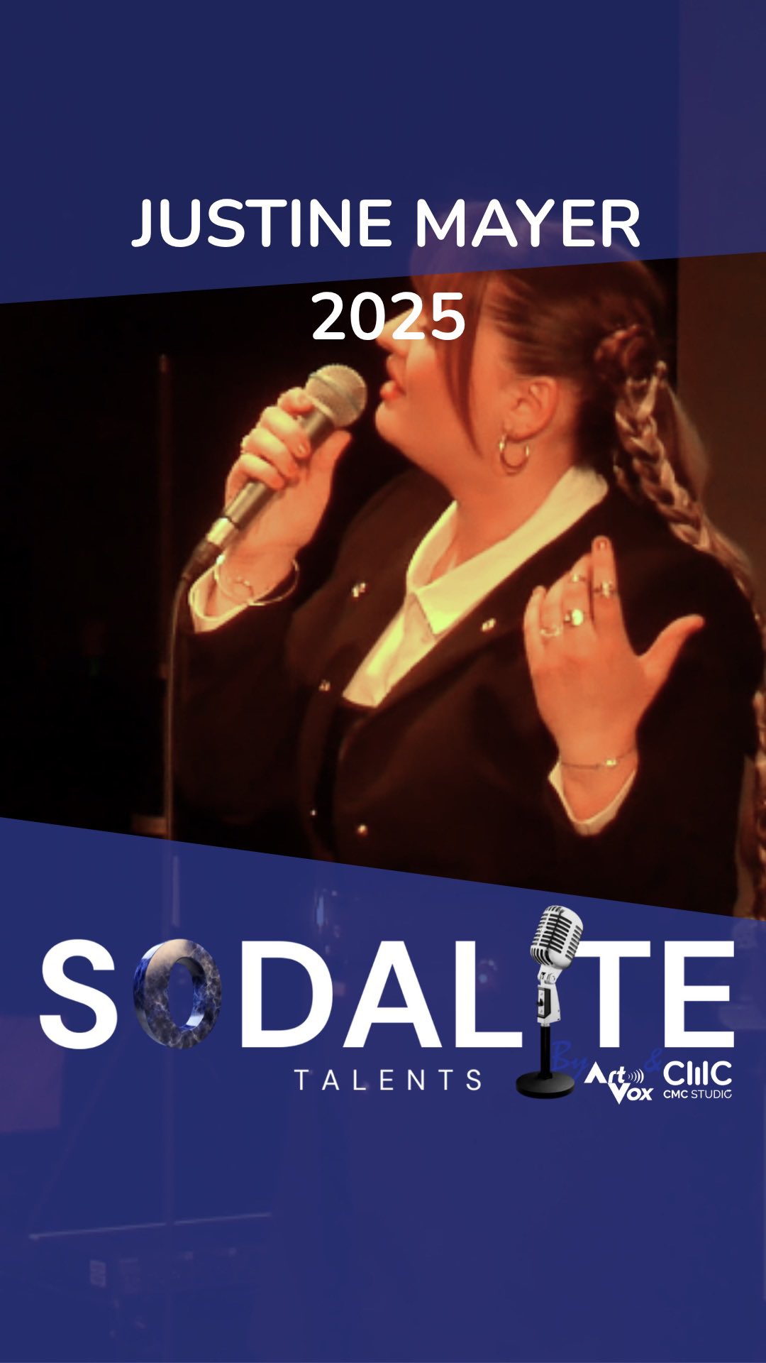 Un grand bravo à Justine Mayer pour sa très belle prestation lors de la finale de Sodalite Talents.
Une voix marquante et puissante!
Merci Justine
Sodalite Talents, le tremplin dédié à la chanson originale, signé @artvox_paris & @cmcstudiofr
Artistes de la 1ʳᵉ promotion :
@itsmanonsarah @colletteavecletrema @leva.officiel @justinemayer__ @emiliemarcadeoff @shes.late @cyrenemusique @jesuisliv_ @jahzarmando @billy_boguard @arca.aime @candyce_singer_officiel
—
#SodaliteTalents #ArtVox #CMCStudio #NouvelleScène #TremplinMusical #VoixDeDemain
