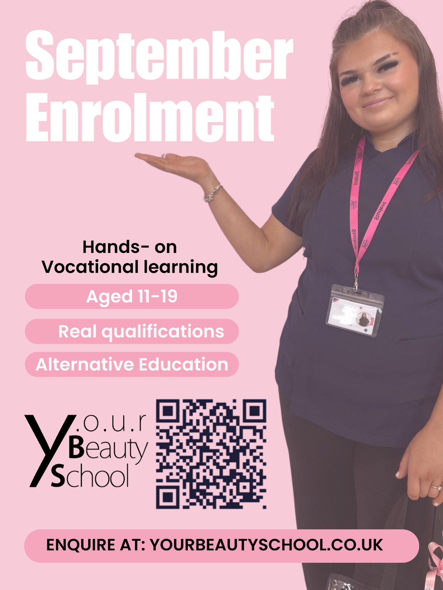 📣 We’re now enrolling for September!
Ready to start your beauty journey? 💅✨
Contact us today for more info! 📩
#BeautySchool #septemberenrollment #FutureBeauticians #yourbeautyschool