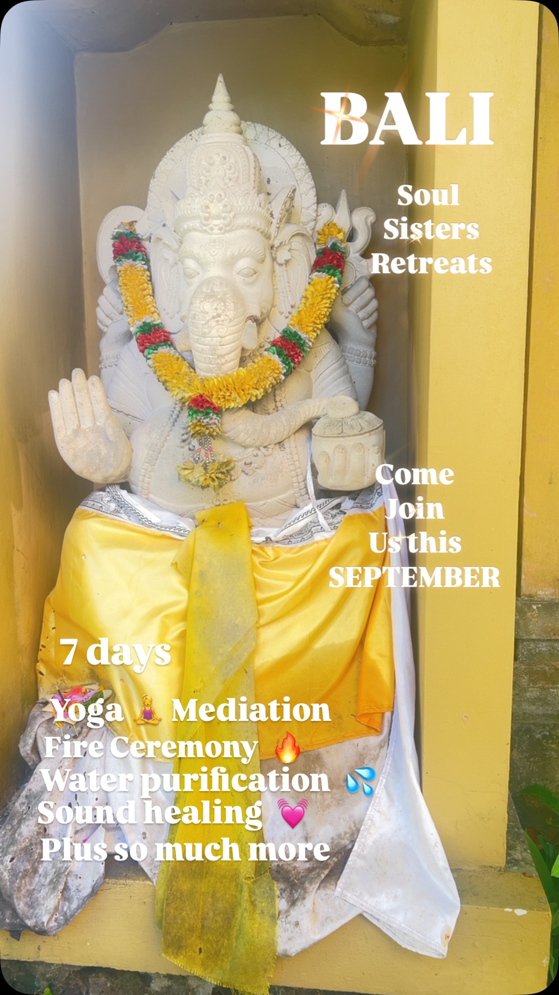 Come join us this September
www.balisoulsistersretreats.com
#bali #baliretreats #womenwhotravel #womensretreats #womenover50 #baliwomensretreats #womensonlyretreats #balisoulsistersretreats