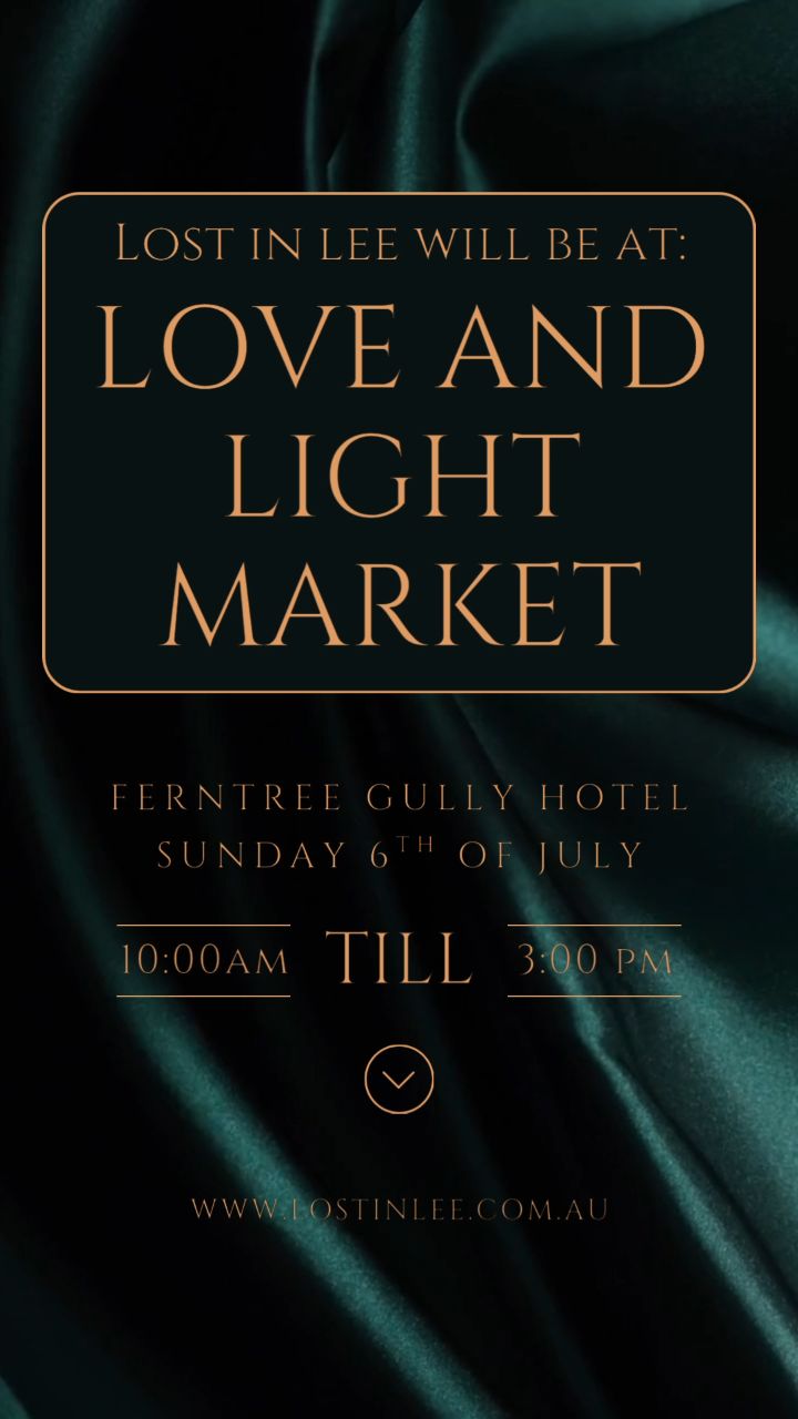 If you are looking for something to do this weekend...
Come down to Ferntree Gully to the Love and Light market this Sunday â¤ď¸ Open from 10am to 3pm, Lost in Lee will be there in collaboration with Australian artist Lynette @orzlowski (my mum đĽ°)
Held inside the Ferntree Gulley Hotel so you can stay warm while you shop â¨ď¸â¤ď¸
When: Sunday 6th of July
Where: Ferntree Gully Hotel 1130 Burwood Hwy, Ferntree Gully, 3156
Time: 10am - 3pm
We'd love to see you guys there! âď¸â¨ď¸đŤś