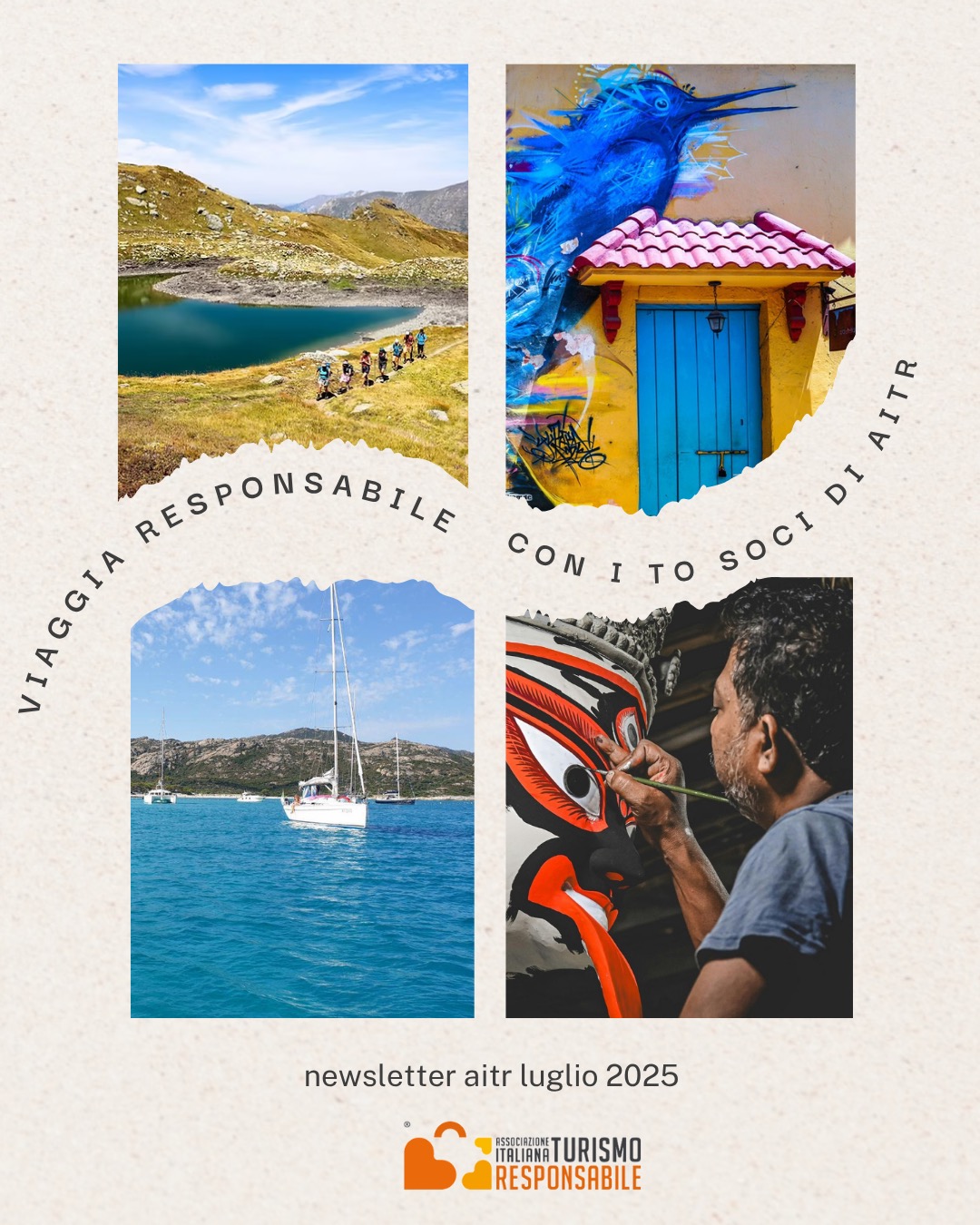 Dall’Italia al Sud America, viaggia in modo responsabile con i nostri tour operator:
🌊 @jonasvacanze – Veleggiata tra Corsica e Arcipelago Toscano
🌳 @bivaccoviaggi – Autunno sull’Amiata
🌲 Viaggi Responsabili – Bagno di foresta in Trentino
🥾 @appennino_slow – Trekking in Kosovo
🏯 @viaggi.solidali – Cambogia tra templi e villaggi galleggianti
🌿 @fourseasons_natura_e_cultura – Colombia, dalla selva ai Caraibi
⛰ @planetviaggiresponsabili – Georgia e la festa di Kvirikoba
📸 @girolibero – India, workshop fotografico a Calcutta
❄️ @naturadaviveretouroperator – Patagonia e Puna tra deserti e ghiacciai
🌄 @viaggiemiraggiets – Georgia e Armenia tra Oriente e Occidente
Viaggi autentici, sostenibili e solidali.
Link in bio!