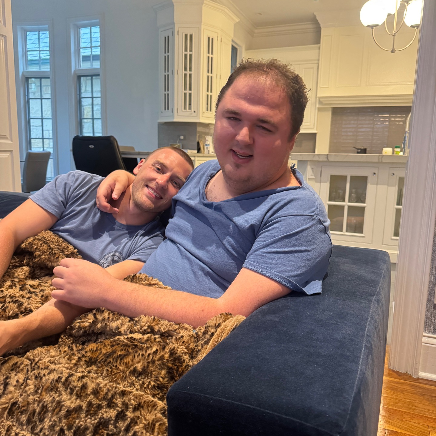 Miles and his MiniMe!! Thank you Kyle for putting smiles on that face!!! #specialneedshelpers #healthcareworkers #profoundautism