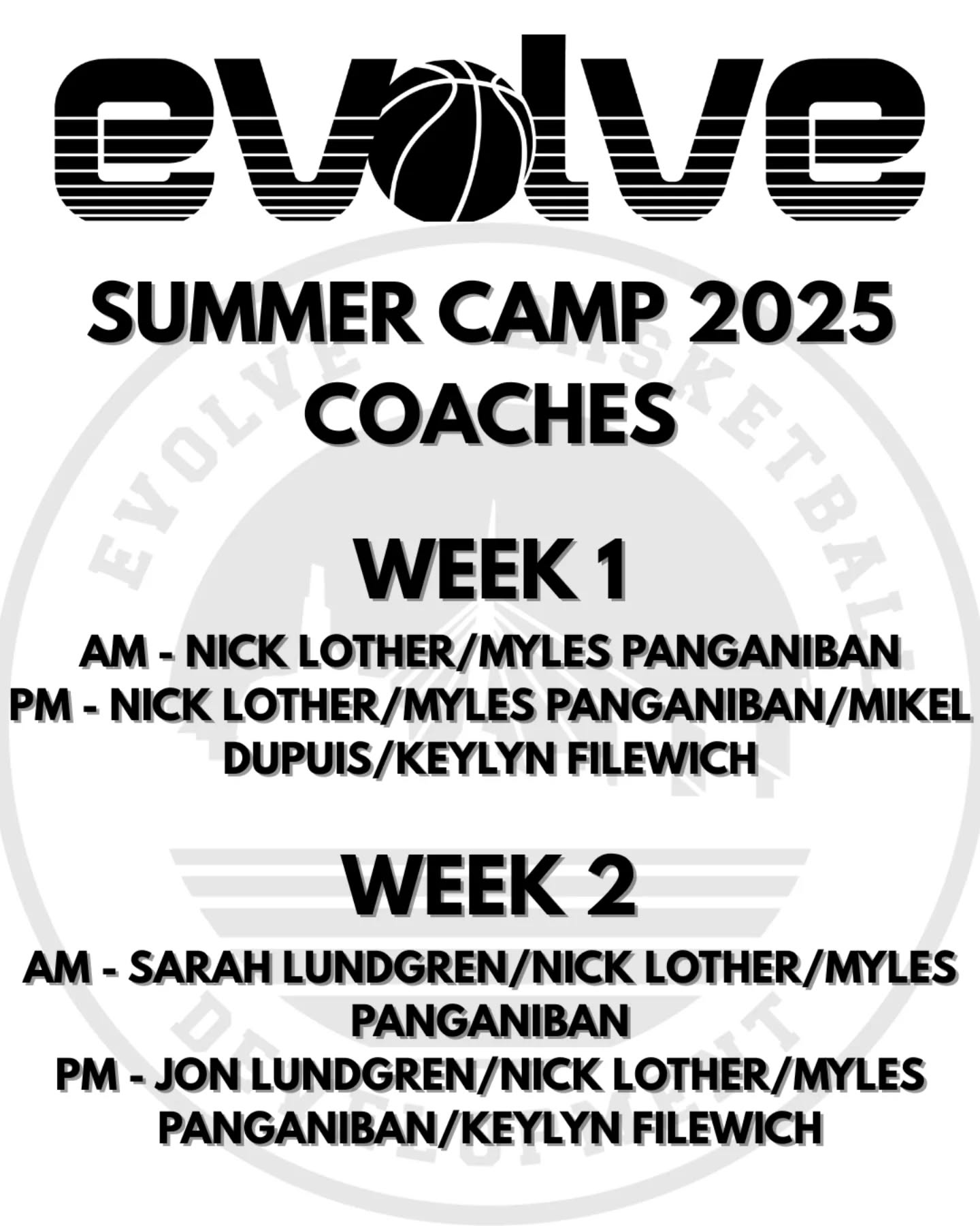 📣 Year 5 of Evolve Summer Camps is here — and this year, it’s all about elite coaching. 🏀
📅 WEEK 1 (July 7-11)
Led by Nicholas Lother
9AM–12PM | Grades 5–8
1PM–4PM | Grades 9–12
📅 WEEK 2 (July 14-18)
Led by Sarah Lundgren (AM) & Jon Lundgren (PM)
9AM–12PM | Grades 3–6
1PM–4PM | Grades 7–12
💥 Spots are limited! Join our experienced coaches for a fun, challenging, and skill-focused environment at Université de Saint-Boniface.
📍 195 Rue Despins
💰 $210 + GST
🔗 Register now — link in bio!