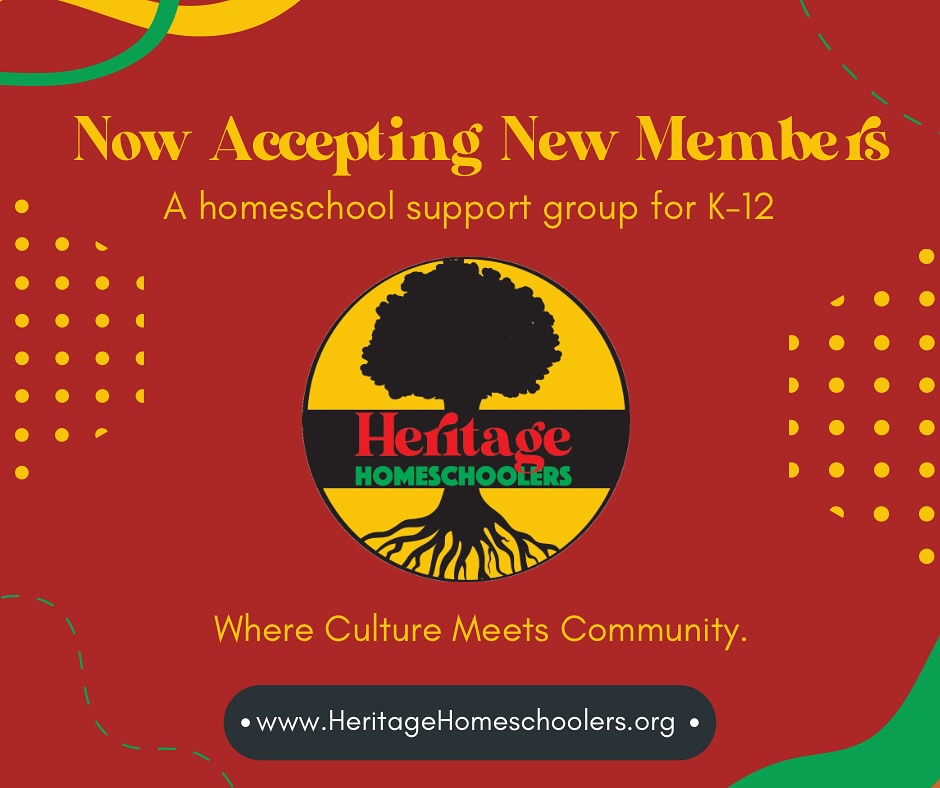 Looking for community on your homeschooling journey? 🌱✨
Join Heritage Homeschoolers—a vibrant, culturally affirming support group rooted in connection, learning, and joyful living.
K-12 Membership includes:
📆 Full calendar access to our packed schedule of events
🌳 Regular field trips, nature hikes & park days
🤝 Parent support through ParentSchool, curriculum chats, and Mom’s/Dad’s Nights Out
🎟️ Discounted tickets to public events + 1 FREE ticket to our Revive Mini-Conference
🔥 Family camping trips, cookouts, and seasonal gatherings
🎉 Cultural & holiday celebrations that reflect our heritage
🎨 Specialty events like science fairs, wax museums & Pioneer Day
👶 Little Roots preschool programming
👩🏾🎓 Teen Central clubs & leadership activities
Come build memories, friendships, and a rich home education—together.
📍Based in Cobb County, GA
🔗 Learn more at HeritageHomeschoolers.org
