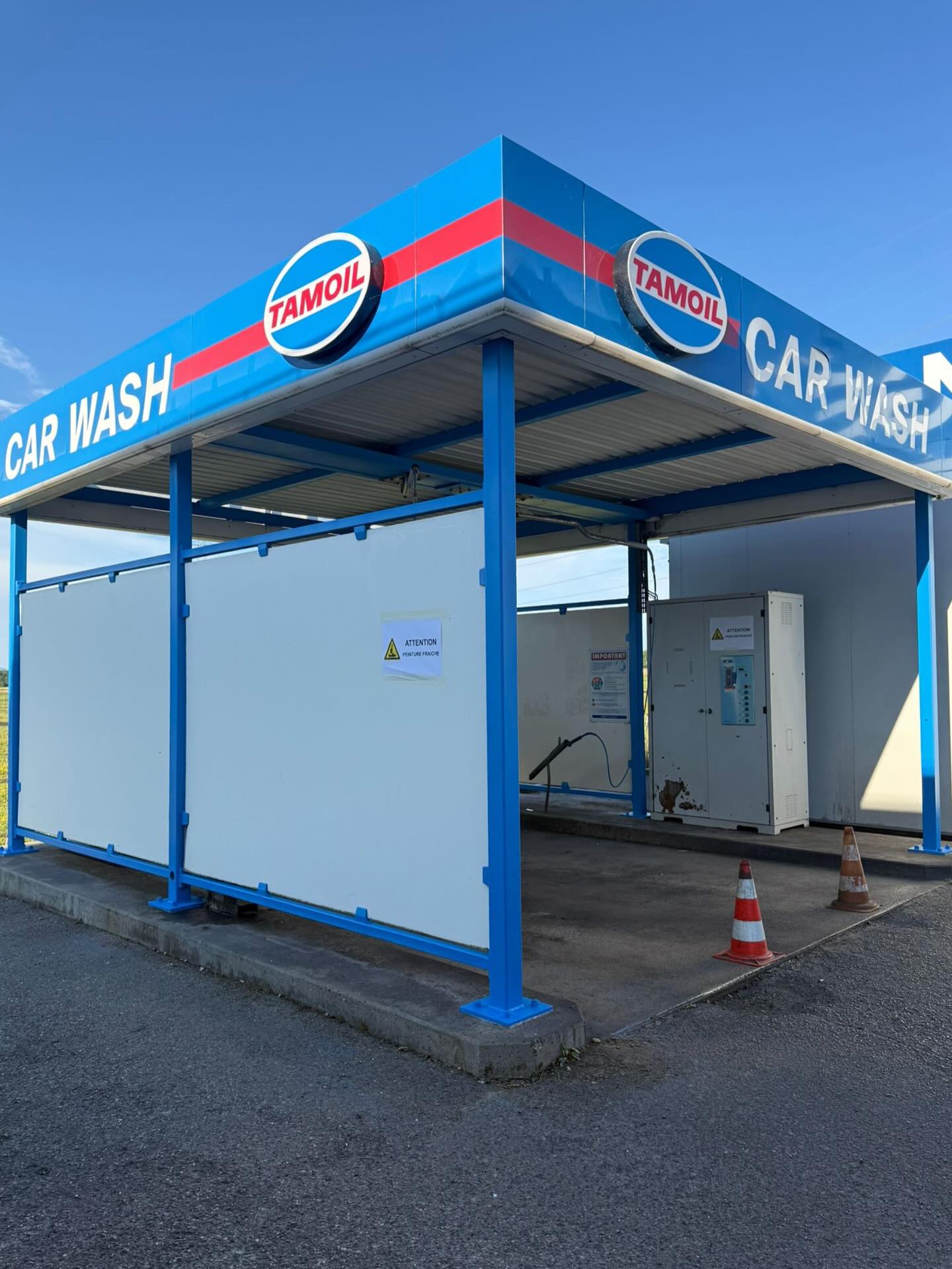 Une remise en peinture d’une structure métallique d’un car wash de q.u.a.l.i.t.é 🔥
#peintureelectrostatique