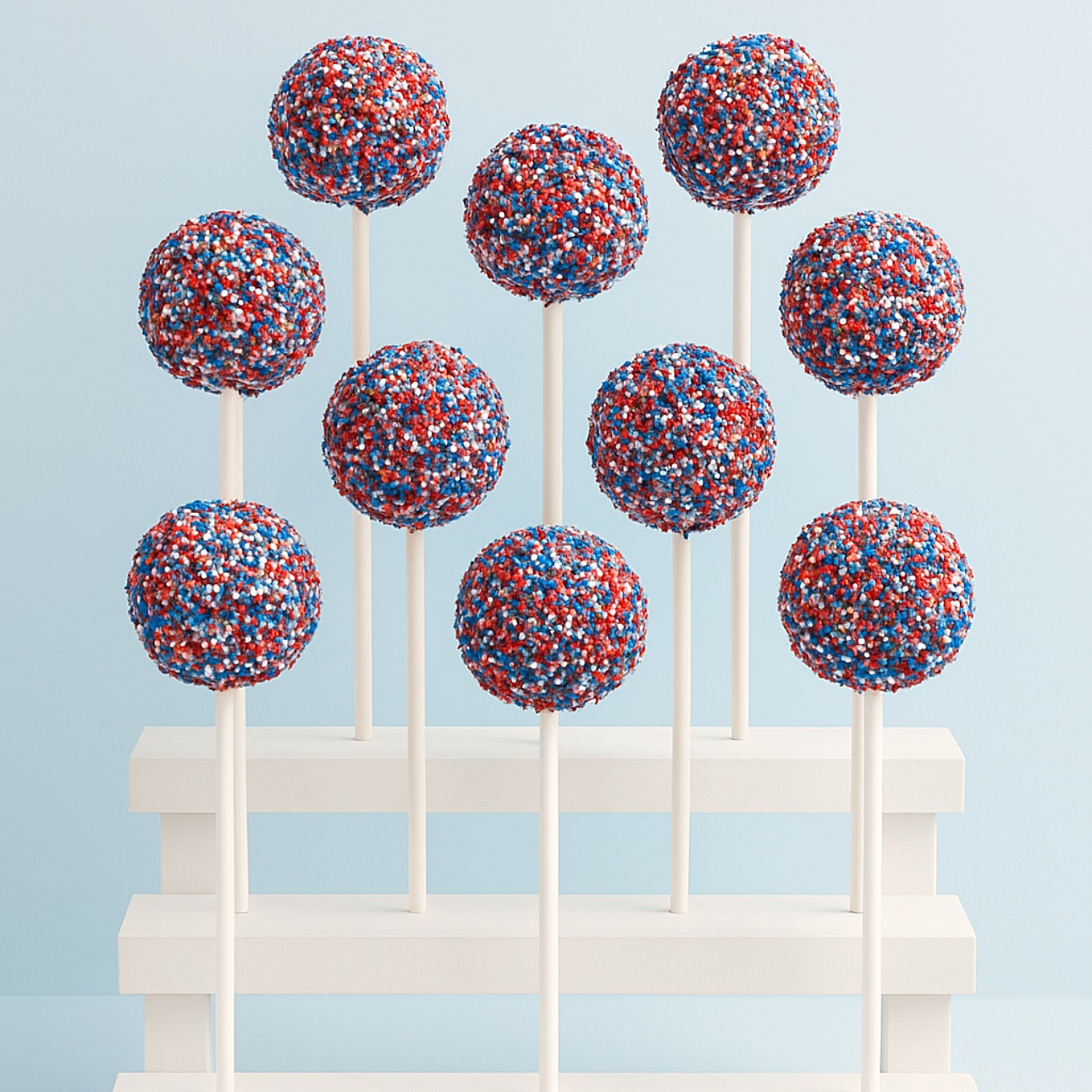 Happy 4th! 🇺🇸❤️💙
•
•
Order for any occasion at www.thesweetsideofgi.com ❤️
#4thofjuly #independenceday #explorepage #cakepops