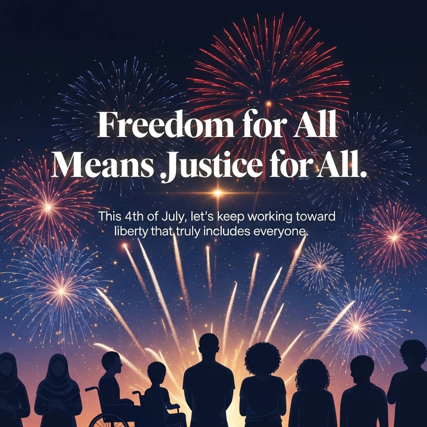 Happy 4th of July! 🎆
Today we celebrate freedom and independence.
Yet we also know that freedom has not always been equally shared in America. Many minorities still face barriers that keep liberty out of reach.
Still, we remain hopeful. We believe in the promise of this country—a place where freedom can shine equally for all.
This Independence Day, let’s honor those who fought for freedom—and keep working for justice, equity, and true liberty for everyone.
❤️🤍💙
#FourthOfJuly #JusticeForAll #EquityMatters #independenceday
