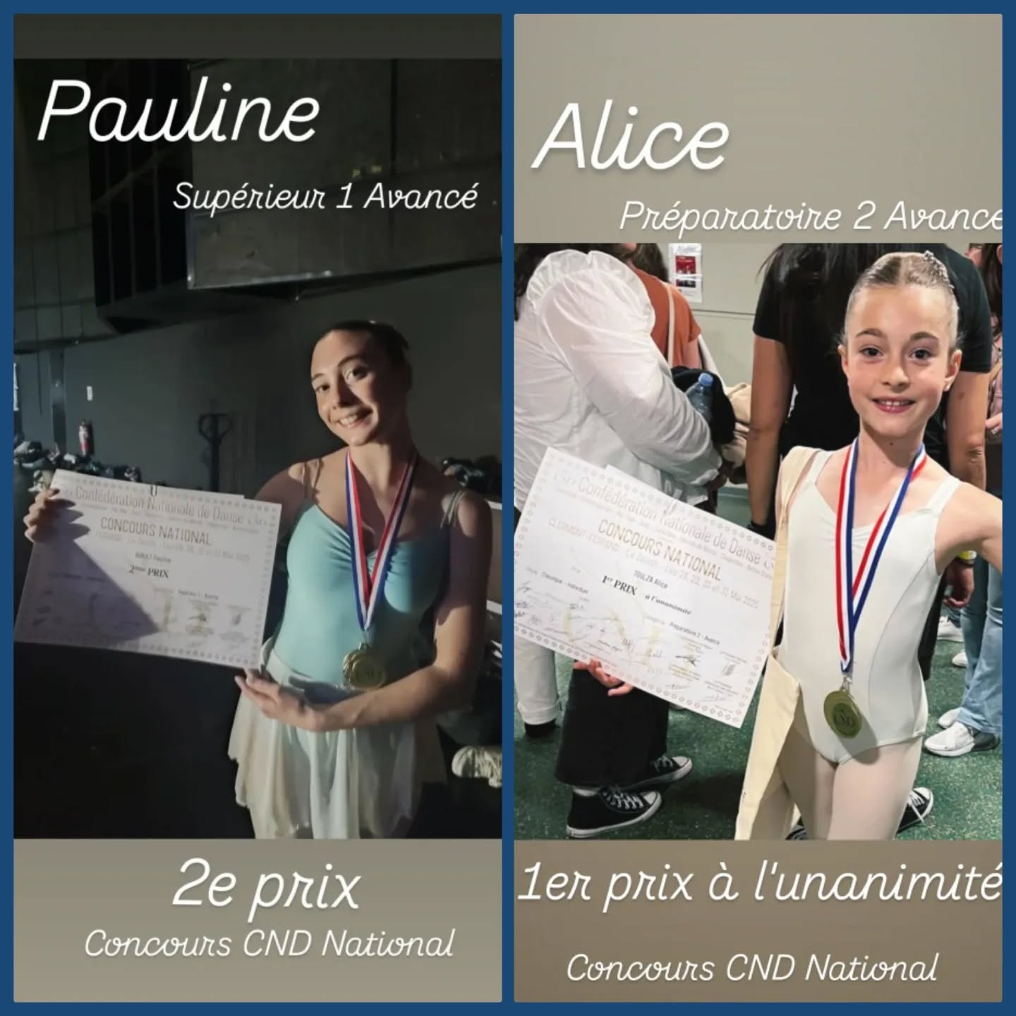 ✨Vous l'avait-on dit? 🤩
Retour sur le Concours CND National !
🩰Bravo à Alice et Pauline pour leurs magnifiques passages à Clermont Ferrand !
✨Un très beau weekend de danse !
🌸Merci à toute la CND pour l'organisation !
✨Merci aux parents pour leur confiance et leur soutien!
🩰Merci et bravo aux danseuses pour leur travail, leurs progrès, leur investissement et leur énergie!
Au top!
Dansons!
@marie_girard_inspiration_mg @clairebnrtinstapro
#eysinesmaville #eysines #eysinesculture #LaCinquièmeArabesque #bordeaux #bordeauxmaville #bordeauxmetropole #clermontferrand #cndaquitaine #cndnational #concoursdedanse #danseclassique #merignac #merignacmaville #bassindarcachon #saintmedardenjalles #Blanquefort #bruges #lebouscat #lehaillan #danse