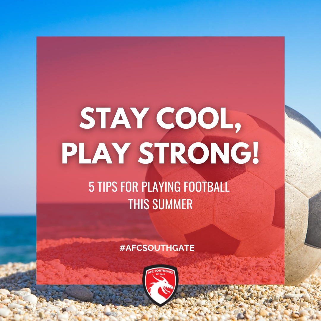 🌞 Football in the Summer: Stay Cool, Play Strong!
As the temperature rises, it's important to stay hydrated, wear light gear, and keep fueling your body with the right snacks. 🍏💧
Play smart by training in cooler hours, keeping up your fitness, and always remembering sunscreen! 🧴
Let’s make this summer the best one yet on the pitch! ⚽
#afcsouthgate #summer2025 #northlondonfootball #footballtips #kidsfootball #successmindset