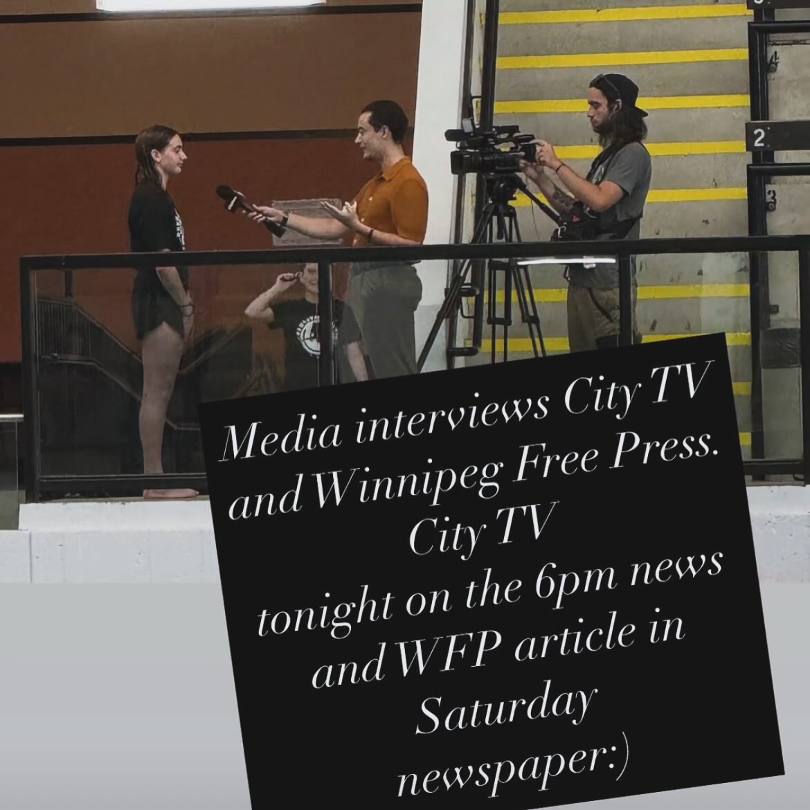 Media interviews City TV and Winnipeg Free Press. City TV tonight on the 6pm news and WFP article in Saturday newspaper.
All the top junior divers across Canada are in Winnipeg for the next three days for the national junior development. Come see some incredible diving at Pan Am pool starting today!
These kids have worked extremely hard to qualify for this event. This is the next generation of divers. 💦