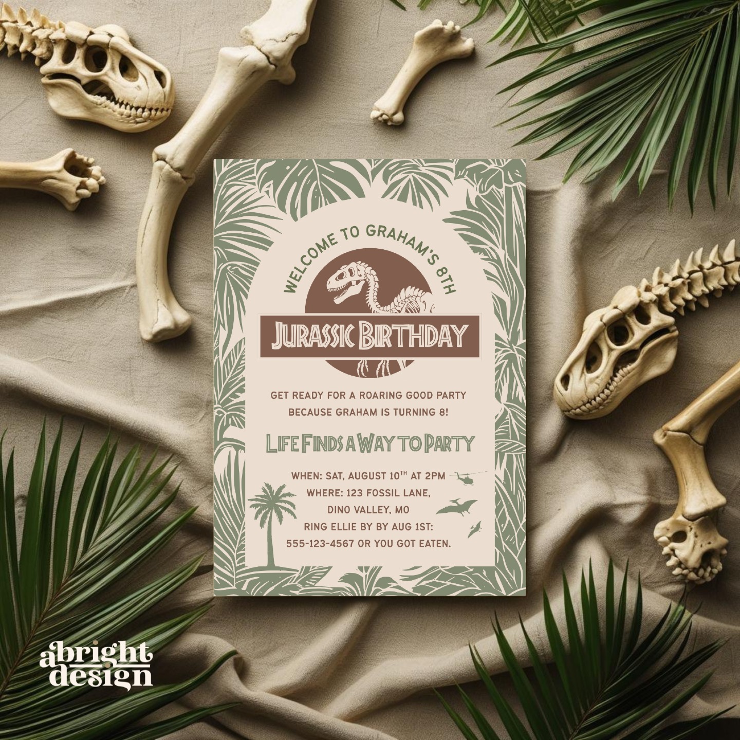 New Release! 🦖 Jurassic Jungle Party Template 🌋
Get ready to throw a ROARING good party with this fun and bold velociraptor dino-themed birthday invitation, inspired by the iconic Jurassic Park! Perfect for your dino-loving child’s big day, this template is fully editable and ready to customize in just minutes.
Visit my Etsy Shop: abrightdesignstudio to purchase! Link in Bio.
#dinosaurs #jurassicpark #dinoparty #birthdayinvitations #etsyshop #kidsbirthday