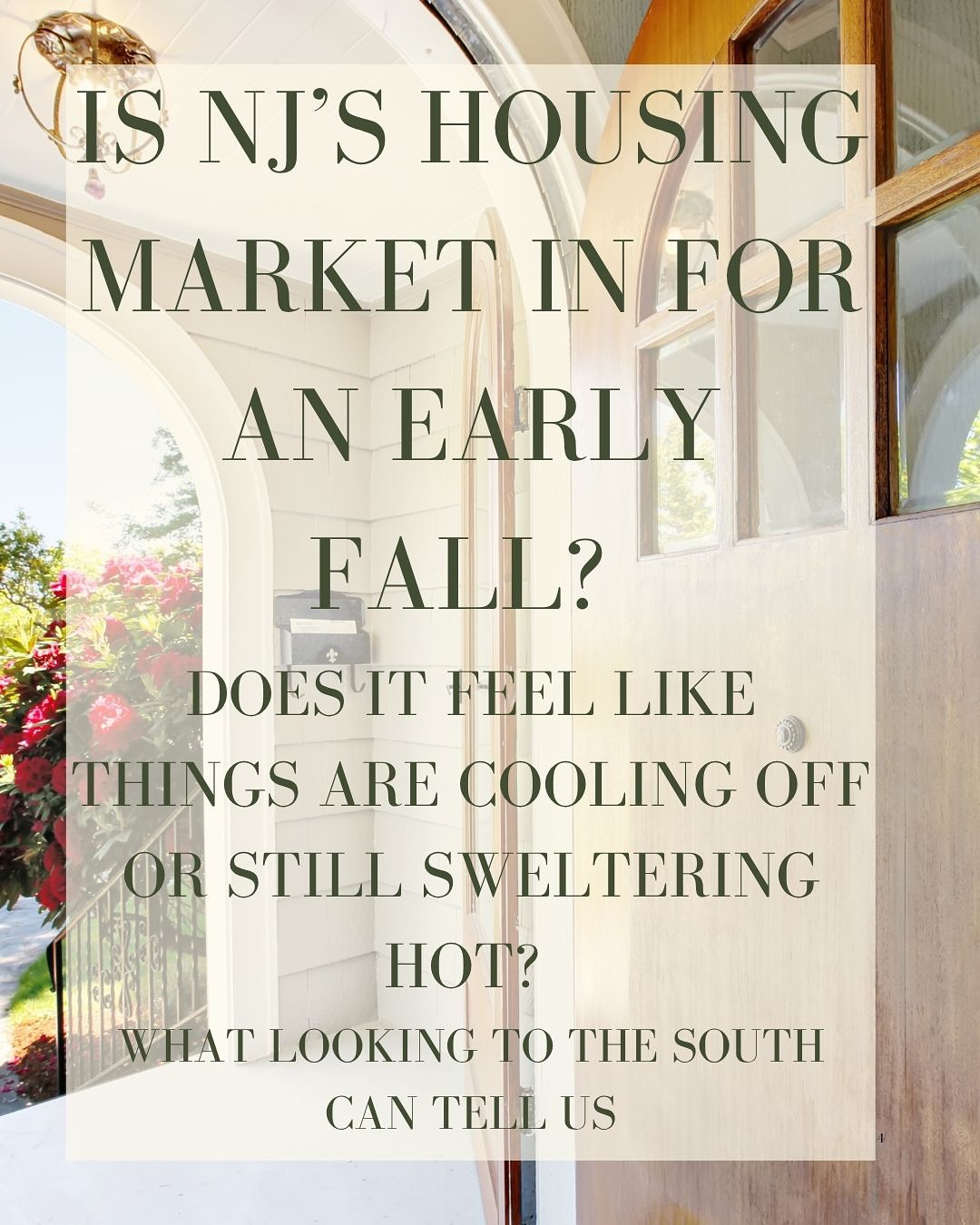 ARE YOU FEELING THE CHILL OR BASKING IN THE HEAT? DO YOU THINK THE HOUSING MARKET IN NORTHERN NJ IS COOLING DOWN? LET US KNOW YOUR EXPERIENCES IN THE COMMENTS...
When it comes to predicting the direction of New Jersey’s housing market, Monmouth County often acts as the early indicator. Located just south of the state’s most competitive markets and within commuting distance to New York City, Monmouth offers a unique blend of suburban lifestyle, coastal charm, and economic diversity—making it a natural testbed for broader statewide trends.
Historically, Monmouth has been among the first counties to feel the effects of both market booms and slowdowns. During the post-pandemic surge, Monmouth led the charge in bidding wars and price jumps. When the Fed began raising interest rates, Monmouth was one of the first counties to experience softening buyer activity—but also one of the quickest to stabilize...
Click the link in our bio to read the full article and find out what’s going on in Monmouth County and what we might be in store for in Northern NJ
Are you not on our list? Click the link in our bio to get next month’s issue at home.
#MonmouthCountyNJ
#NJHousingMarket
#RealEstateTrends
#MonmouthRealEstate
#HousingMarketUpdate
#NewJerseyHomes
#SuburbanLivingNJ
#CoastalRealEstate
#MarketShifts
#HomePrices2025
#RealEstateInsights
#NYCCommuterTowns
#MonmouthCountyLiving
#RealtorPerspective
#ValleyAndRidge