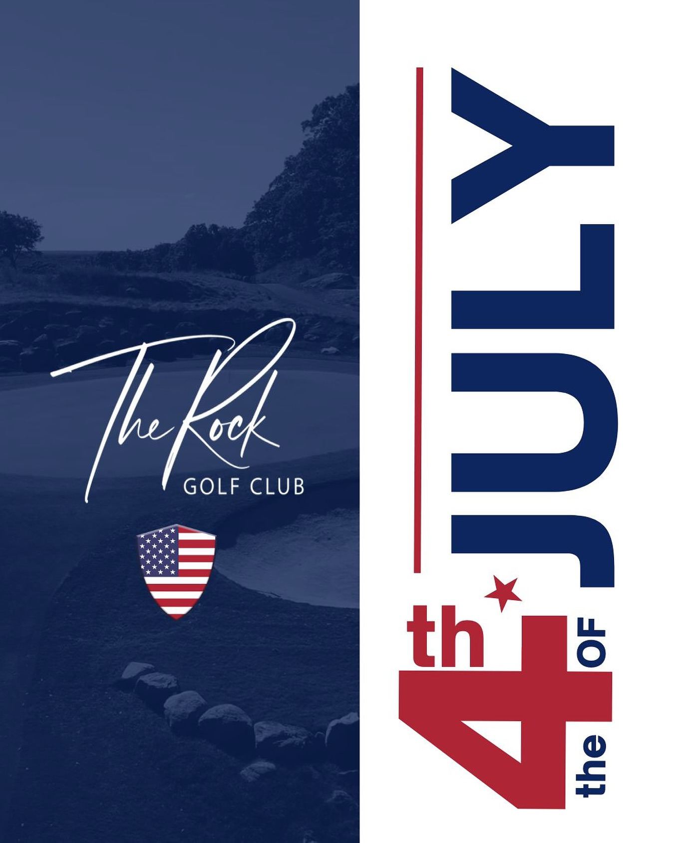 🎇 Let Freedom Swing! 🎇
The Rock Golf Club wishes you and your family a joyful and safe Independence Day.
Today we honor our nation — and enjoy the game we love on this beautiful course.
🇺🇸 Cheers to red, white, blue... and green fairways!
