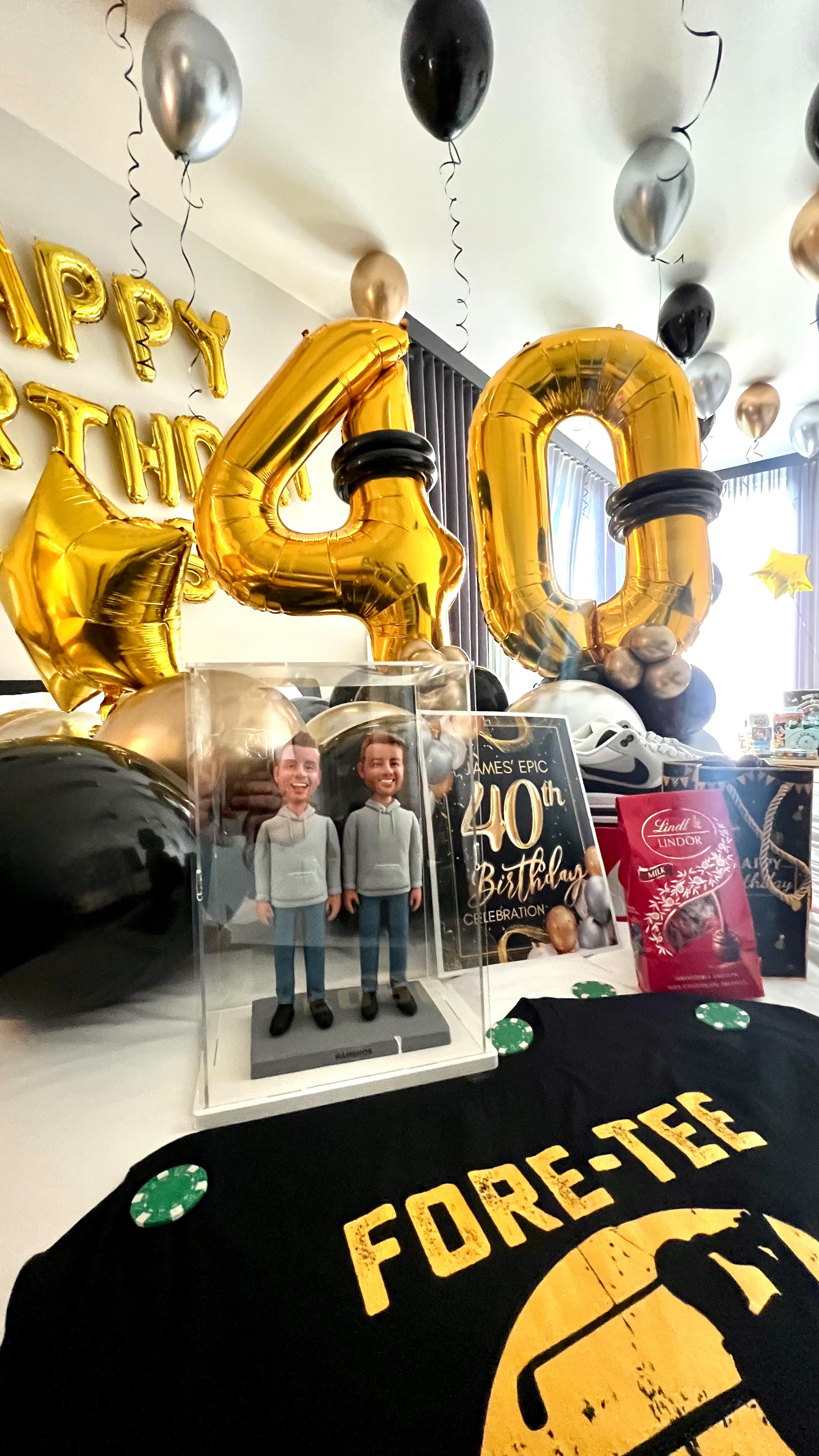 The personal touches make it 1000x better 🙌🙌
So thought out and with custom BOBBLE HEADS!?
#40thbirthdayparty #twinbirthday #vegas #roomsurprise #otwparty #vegasballoons