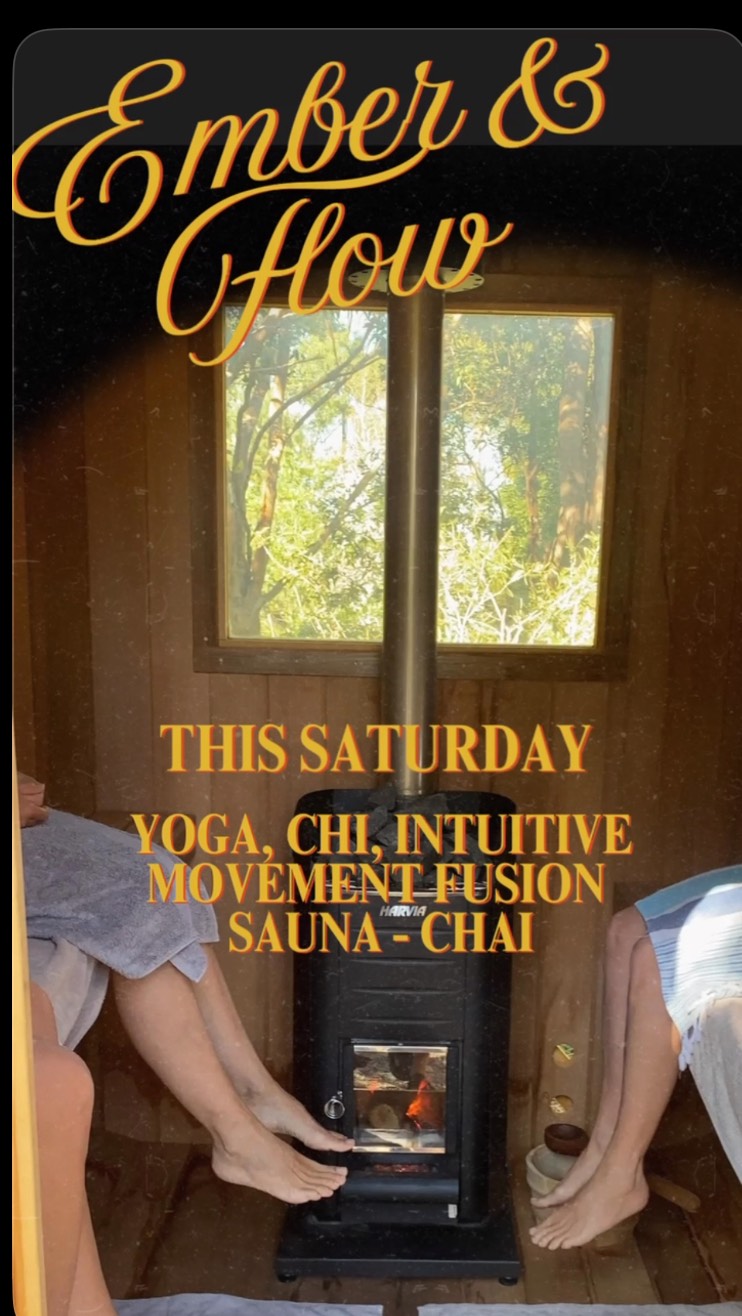Come enjoy a 3 hour experience with my signature resonant body movement fusion to revitalise, release and restore, followed by sauna, and a grounding chai. Sign up for our newsletter (link in comments) and get 50% off. Flow into your weekend with intention and vitality. #healthyliving #sauna #movementismedicine #selfcare #oasiswithin #nambuccavalley
