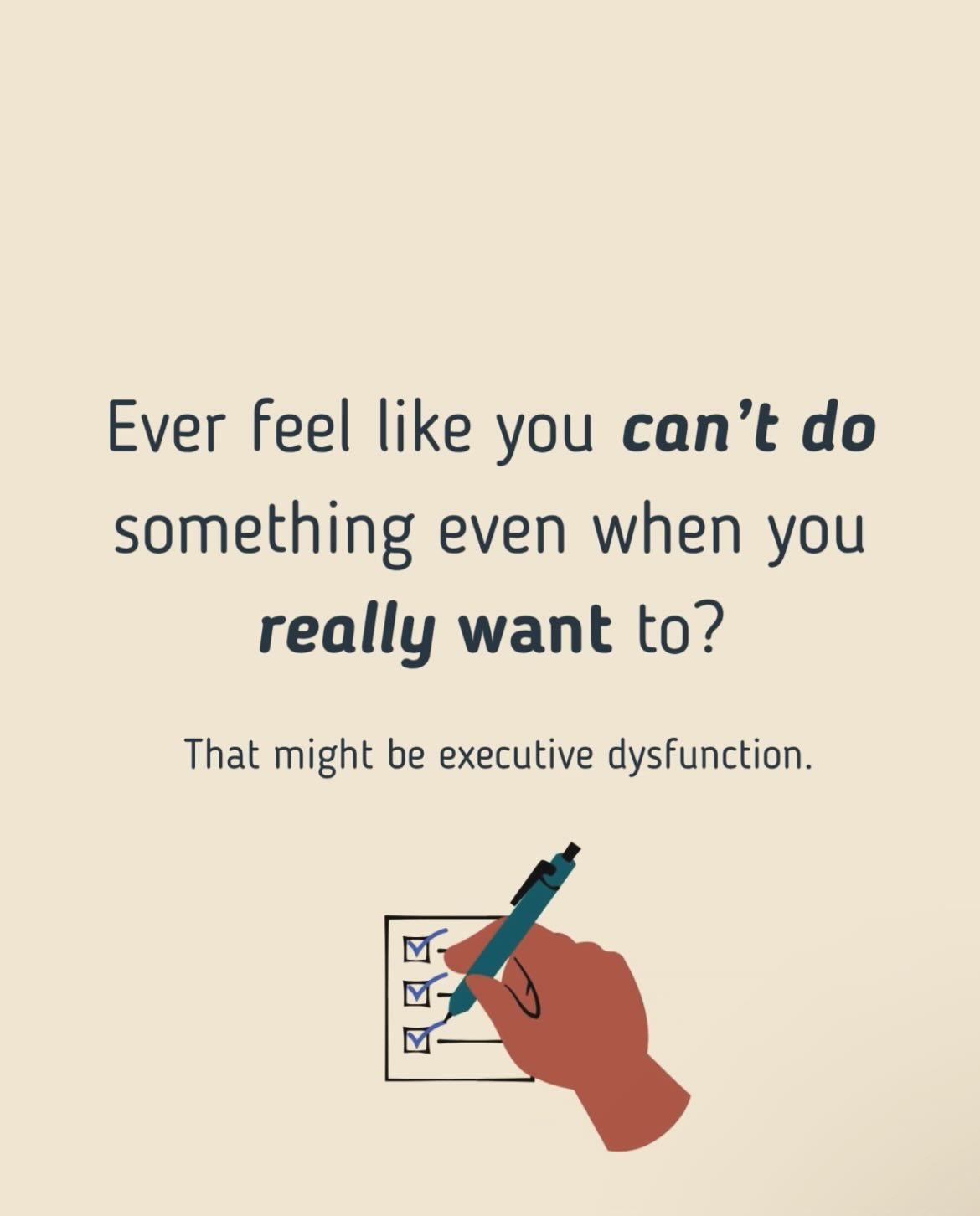 Ever really want to do something… but just can’t seem to start? 😩
You’re not lazy. You might be struggling with executive dysfunction: a common challenge for people with ADHD.
Executive dysfunction affects your ability to start tasks, manage time, stay organized, and follow through, even on things you care deeply about.
🧠 It’s not about willpower. It’s about how your brain is wired.
#adhd #executivedisfunction #adhdtips #adhdmemes