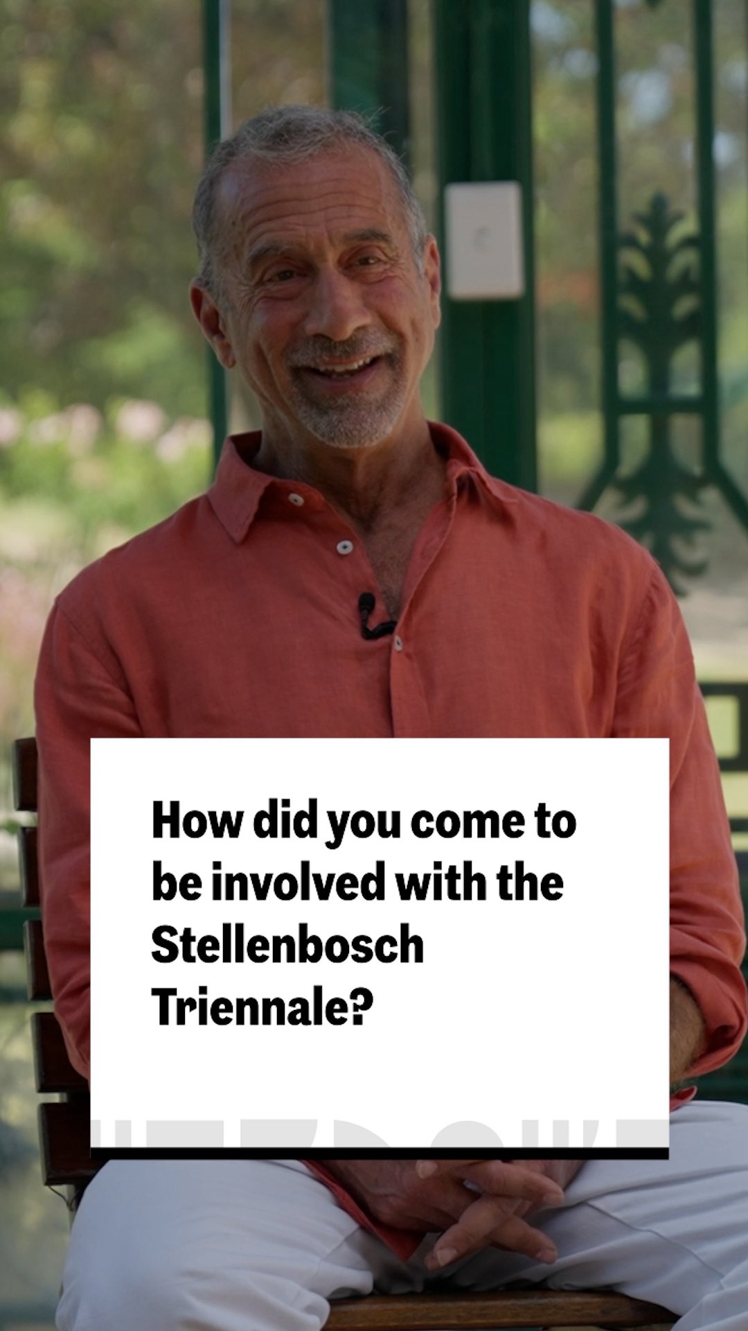 Meet the ST2025 Patrons: Michael Silver & Stephanie Thomas
Join us for an intimate sit-down with the Stellenbosch Triennale 2025 Patrons, filmed on their farm at Silwerkloof.
In this 4-part mini-series, we revisit key moments from the full-length interview and explore their deep connection to the Triennale.
In Part 1, we ask: “How did you come to be involved with the Stellenbosch Triennale?”
Watch the full conversation here:
🌍 www.stellenboschtriennale.com/post/michael-silver-stephanie-thomas
▶️ https://youtu.be/MGy6-Xx3b3E
#StellenboschTriennale #ST2025 #MichaelSilver #StephanieThomas #ArtPatronage #Silwerkloof