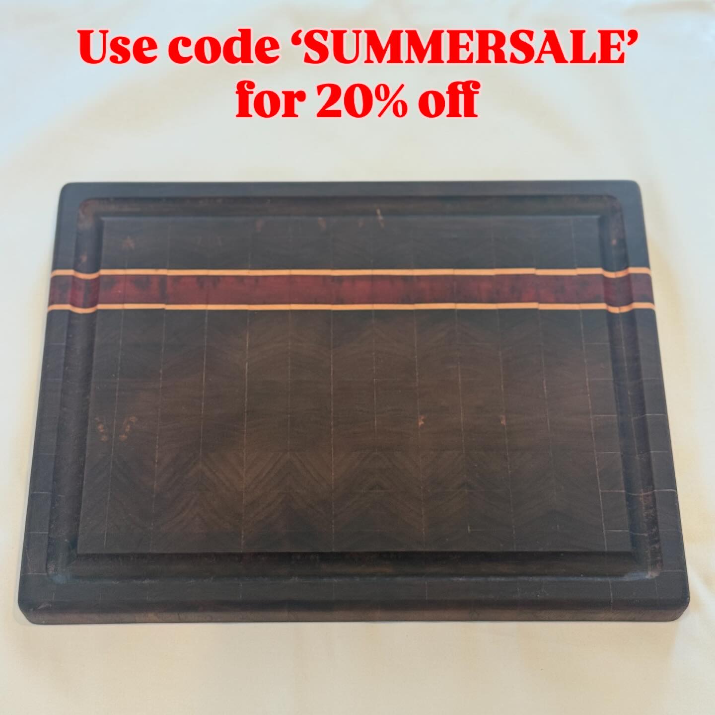 🌞 SUMMER CUTTING BOARD SALE 🌞
Upgrade your summer cooking with our handmade cutting boards! Perfect for summer entertaining, BBQ prep, and gatherings.
✨ LIMITED TIME OFFER: get 20% off any cutting board order with the code ‘SUMMERSALE’
Each board is carefully handcrafted from premium hardwoods, built to last for years of memories in your kitchen. Free custom engraving also included with each board if desired.
Use the code for boards that are in stock or new orders.
(Allow 7-14 days for new boards to be built and shipped)
#homadewoods #woodworking #cuttingboards #summersale #handcrafted #smallbusiness