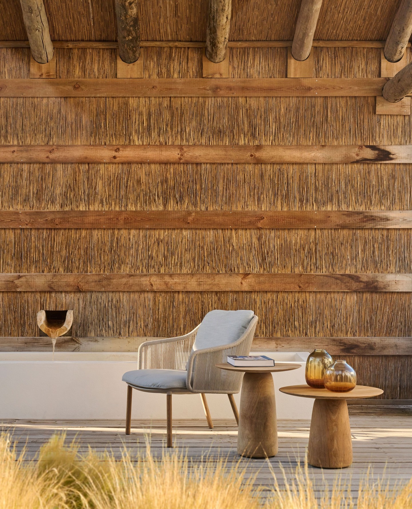 Elevated comfort under open skies ☀️🌸
The "Senja armchair blends form and function, beauty and comfort. The gentle angle of the back rest supports and moulds to the spine, with added depth and softness from the cushions. 