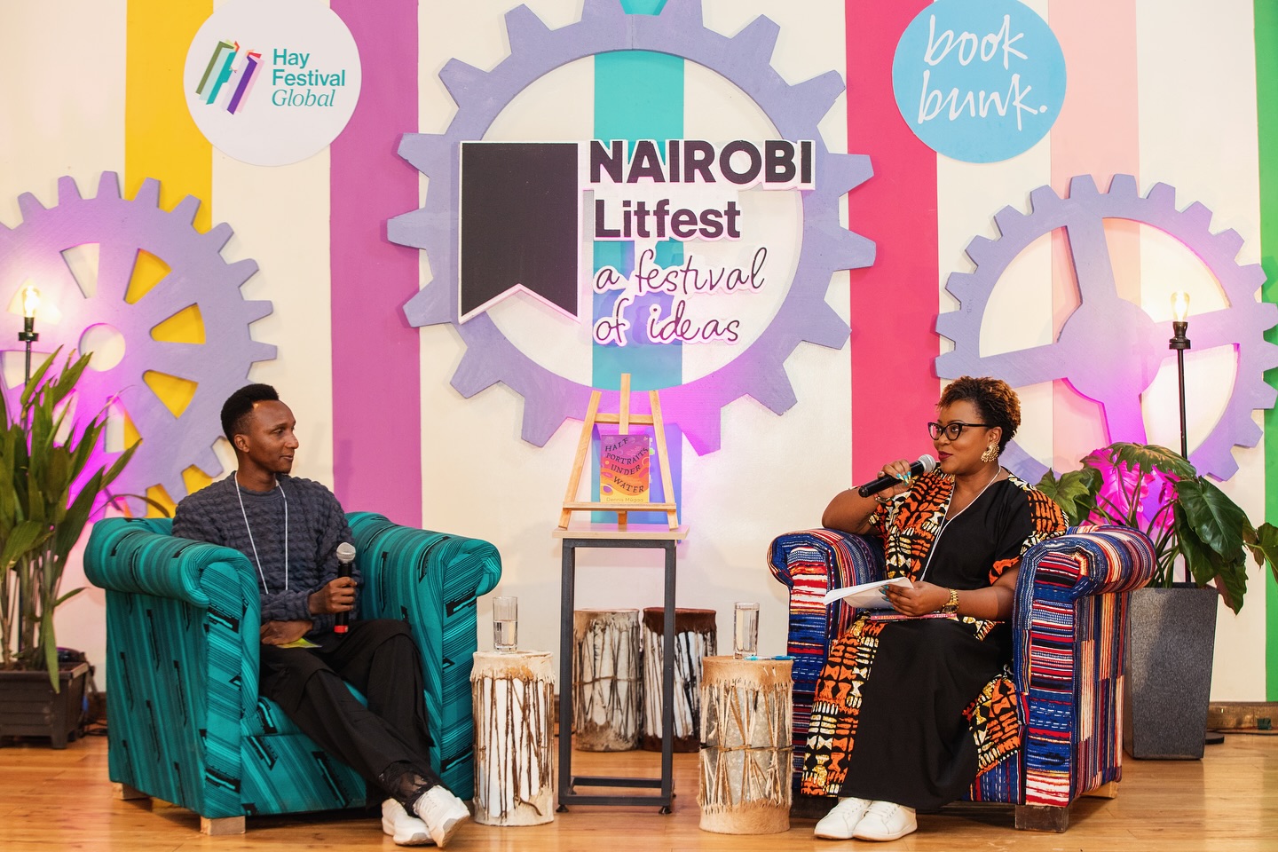 An absolute pleasure it was being in conversation with Dennis Mugaa this past weekend at the Nairobi LitFest!
#nairobiliteraryseason #dennismugaa #halfportraitsunderwater #kenyanliterature