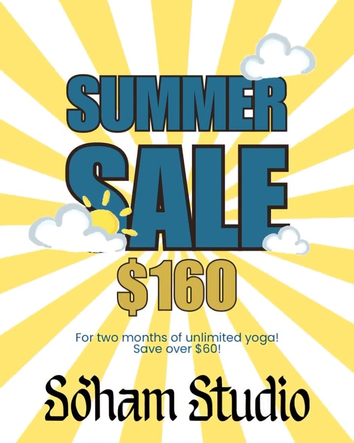 ☀️ Summer Savings Are Here! ☀️
Make the most of your summer with 60 days of unlimited yoga for just $160 🌿
That’s over $60 in savings – because showing up for yourself should be simple and accessible.
Whether you’re deepening your practice or just getting started, now is the perfect time to commit to your well-being and join our heart-led community.
📅 60 days start from your first visit
🧘♀️ Unlimited classes at So’ham Studio
Let’s move, breathe, and grow together this summer.
👉 Sign up in-studio or online!
#SohamStudio #SummerYogaPromo #HamiltonYoga #UnlimitedYoga #YogaMembership #YogaHamilton #SomaticYoga #YogaCommunity #HamiltonWellness