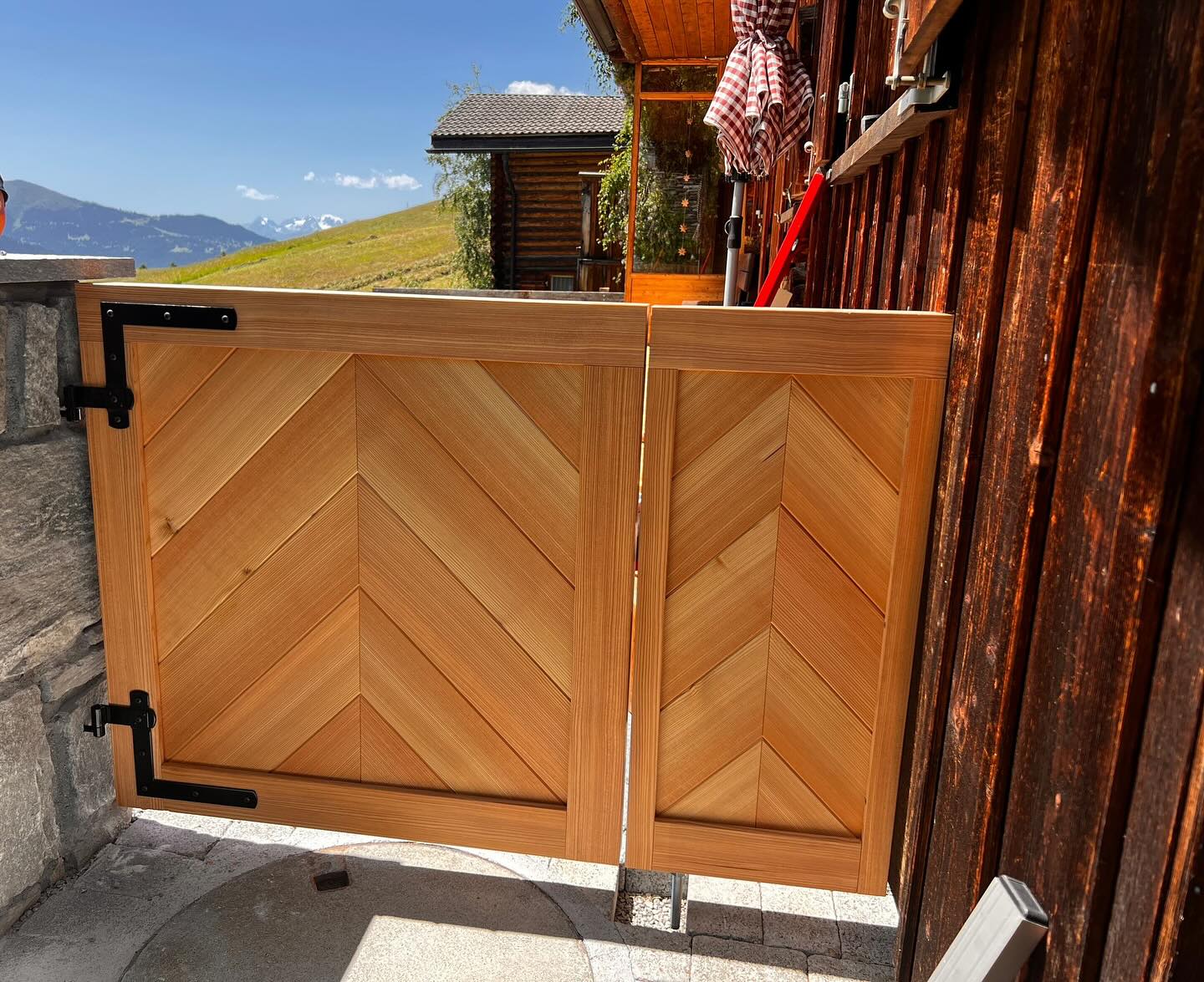 #juonag #garten #gartentor #lärchenholz #arosa