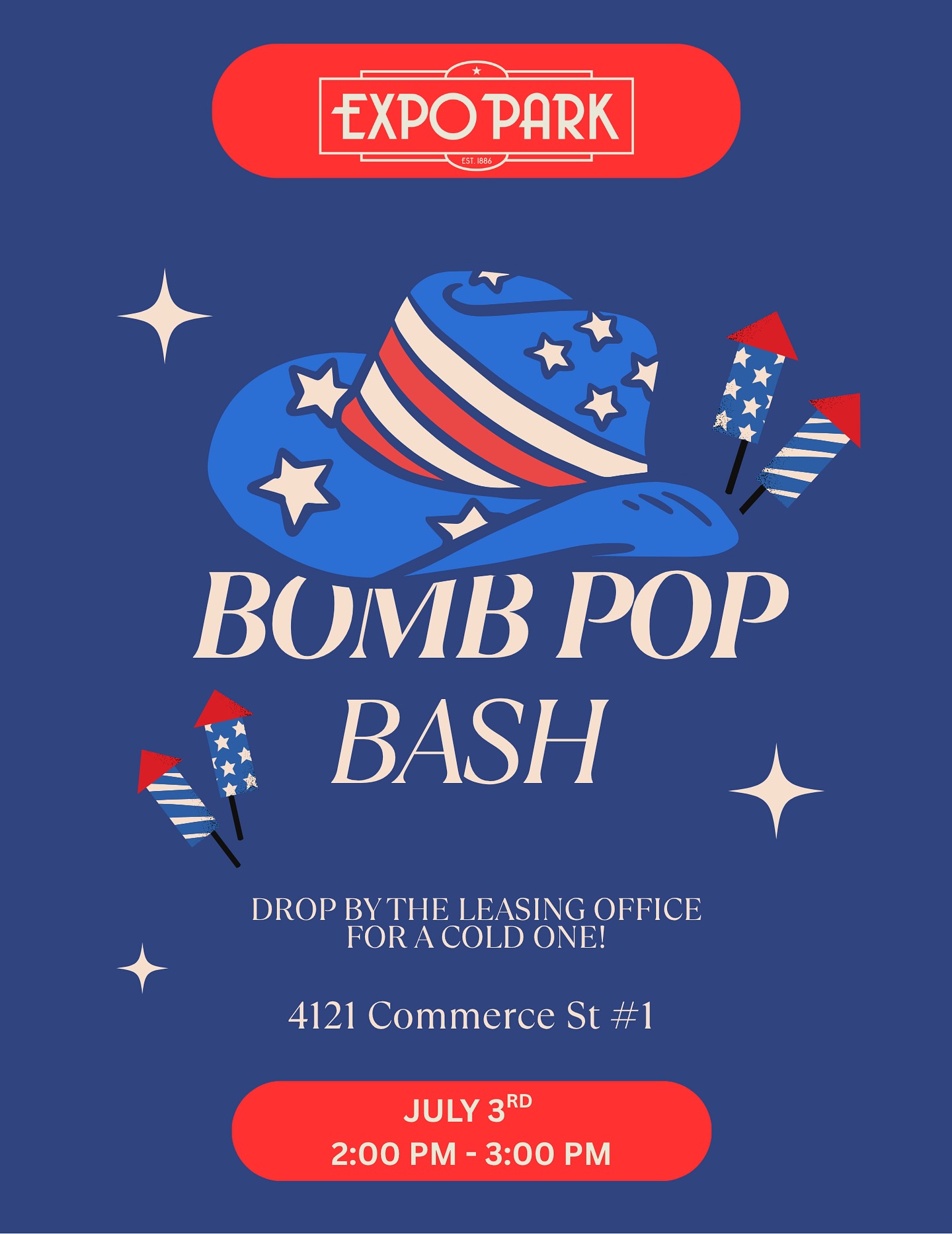 Stop by the office tomorrow for a BOMB treat!! ♥️
#4thjuly #bombpopsicle #expopark