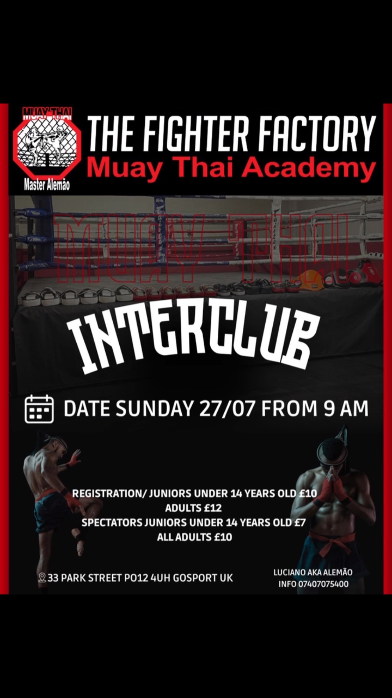 We’re excited to announce our first Muay Thai / K1 / Boxing Interclub!
📅 Date: Saturday, 27th July
🕘 Registration: 9:00 AM
🥊 First Fight: 9:30 AM
This is a fantastic opportunity to bring our Muay Thai community together for a day of skill, sportsmanship, and connection.
All bouts will be controlled technical sparring, giving fighters the chance to showcase their technique in a safe and respectful environment.
🍔 Food van on-site – bring your friends, family, and appetite!
We truly appreciate your support. Please send us your fighter list as soon as possible to help us stay organised.
Thank you and we look forward to seeing you there!