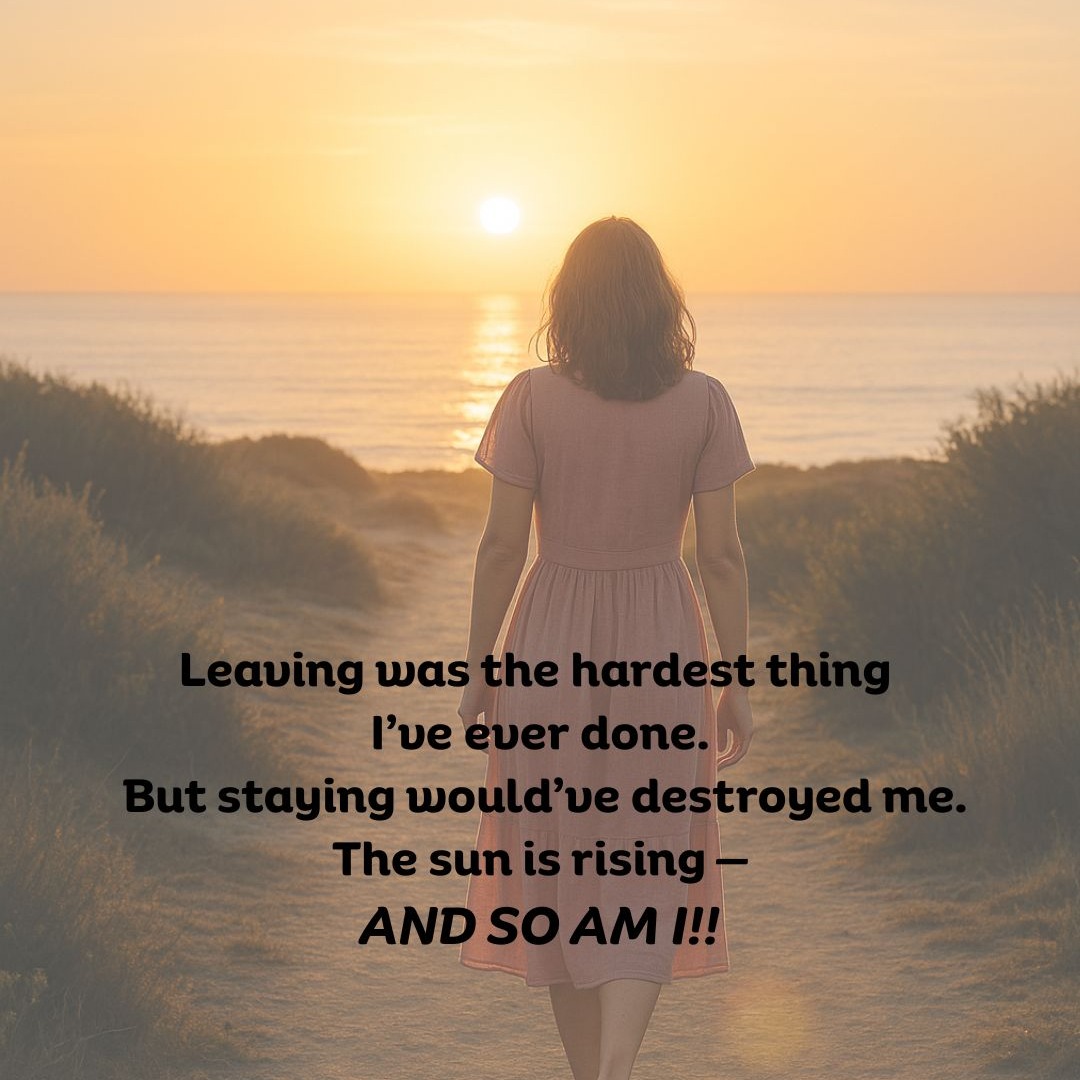 Leaving an emotionally abusive relationship is one of the hardest things you will ever do.
Not because you miss them.
Not because you still love them.
But because abuse confuses you. It trains you to doubt your own voice. To think survival is love.
Every day after leaving is a battle — with your mind, with your memories, with the version of you they broke.
Some days you’ll second guess yourself.
Some days the loneliness will feel heavier than the relationship ever did.
But on those days, especially those days — remind yourself why you left.
The silence you now sit in? It’s peace.
The discomfort? It’s growth.
Keep going.
One day, the sun will rise inside you. And it won’t set just because someone else couldn’t love you right.
🌅 If you’re in this season, know this: You are not alone, and you are not crazy. You are healing.
#emotionalabuse #healingafterabuse #leavingwasstrength #youarenotalone #traumarecovery #becomingunbroken #breakingthecycle
