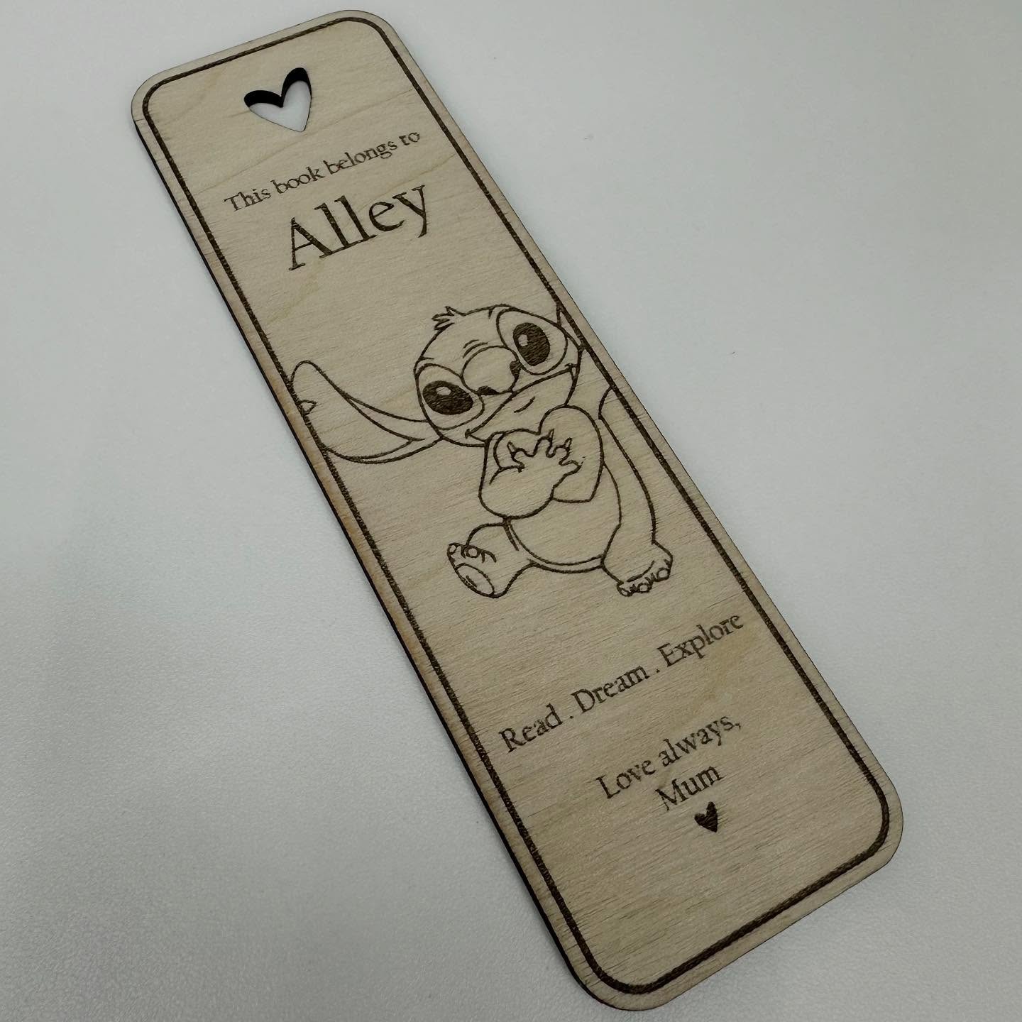 ✨My daughter has just started getting into chapter books, so this bookmark was a must! 💕
I just had to make one for her – personalised with love from Mum
Laser-engraved on wood and featuring a character she adores 🐾📚
Encouraging little readers, one page at a time.
📖 Read. Dream. Explore. 💫
#DebsDesignLab #PersonalisedGifts #CustomBookmark #ReadingJourney #GiftForKids #WoodenBookmark #StitchLover #BookLoversGift #MumMade #LaserCutDesign #LittleReaders #ChapterBooks