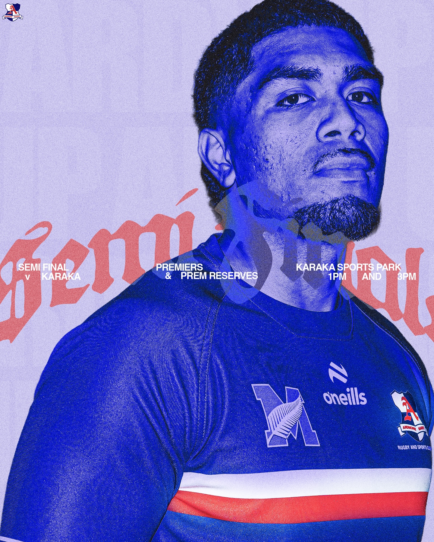 It’s SEMI FINALS TIME😤 All the work comes down to this 🙌
-Prem Reserves at 1pm
-Prems at 3pm
Both teams taking on Karaka at Karaka
Bring the noise. Bring the support. Let’s back our boys tomorrow 🔥
Ain’t done yet 🥷