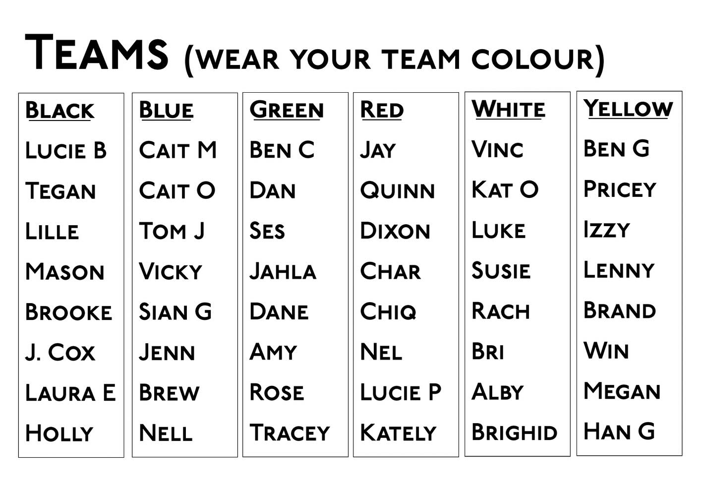 Team Comp final numbers
@lucie.baillot.91 @tegan.gasior @matthewmason387 @usthecarboons @jessicakate499__ @hollywahapa @caitlinmccarroll @caitlinolson__ @tomm.jacobs @vickyhammick @siangower @j_e_n_n_m_a_r_y @jessbrew__ @dynellatripii @benjocorey @danedustyroadzjohnson @traceyrose_12345 @jessica.dixon @charrr746 @wilder_with_nel @katelyn_ashley_dagg_ @kat_oryan @snag0n @susie__clarke @izzyjryan @ltangwei88 @sianicus94 @wintari88 @megakelly @h.gc.lett