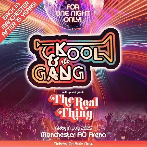 Win ! Get ready to groove! We're giving away tickets to see @koolandthegang in Manchester @aoarena - their first show in 15 years! Like, tag a friend, and follow @thebanyantreemcr and @gigsandtours to enter. Plus, enjoy a £50 food and drink tab with us before the show! Winner announced soon, so “get down on it” !
.
.
.
.
#win #gig #koolandthegang #celebration #getdownonit #castlefield #manchester