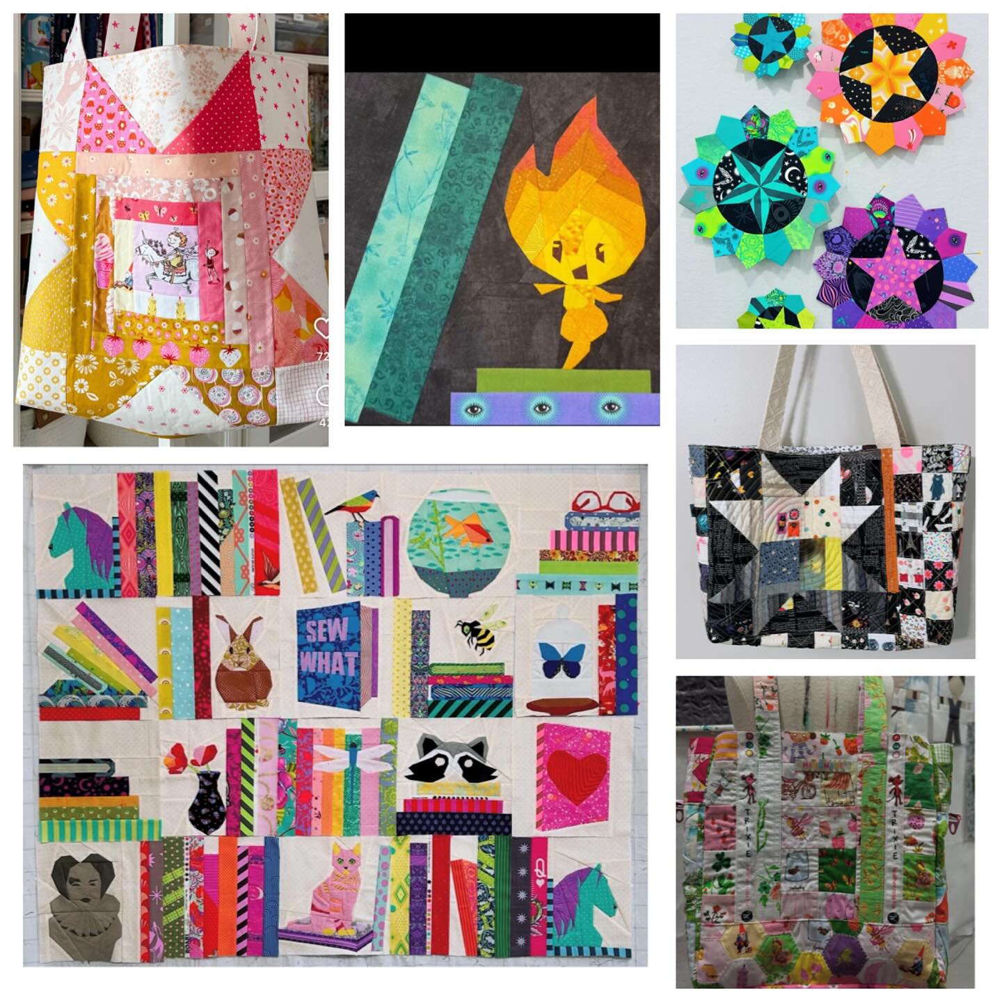 I was so excited when I saw the #sewmanystories swap come up, my two most favourite things - sewing and reading!
Some inspiration for my partner (and anyone else who fancies it) quilt blocks, quilts and totes I love along with some of my favourite books - it was very hard narrowing it down to only a few! ❤️🌈
Thank you to @elfquilterllc and @quiltwithmisskate for hosting and to @readrunsew for being our Librarian!
#sewmanystoriesswap #quiltswap #bagswap #totebag #quiltedbag #quiltedbags #miniquilt #quiltblock #quiltblocks #reading #readingcommunity #readingisfun #sewing #sewingaddict #quiltinspiration #quilting #quiltingismytherapy #quiltingfun #epp #eppeverywhere #fpp #fpppattern #foundationpaperpiecing #traditionalquilts #logcabinquilt #fantasy #riflepaperco #aliceinthewonderland #imagination