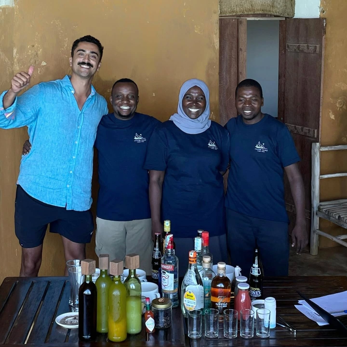 We recently partnered with the incredible team at @chumbeisland for a cocktail training session like no other — right on their pristine island, 8 km off the coast of Zanzibar 🌊
Chumbe is a global model for sustainable tourism. Home to a protected coral reef sanctuary, a lush forest reserve, and zero-carbon ecolodges, every part of Chumbe is built around conservation 🌿💧
With a focus on local sourcing and meals inspired by Swahili and Zanzibari flavours, it was the perfect setting to shake up cocktails using our Zanzibar Spiced Rum & Gin, along with some freshly made juices — a true Taste of the Spice Islands 🍹🌺
Big thanks to the passionate Chumbe team for their warm welcome and for showing how tourism can support nature, culture, and sustainability — all while having a bit of fun behind the bar! 🥂
We also developed some delicious and refreshing non alcohol cocktails as well! 🙌🏽
If you want to see some real untouched nature in Zanzibar, you can't do any better than Chumbe. Plus, they have just launched a delicious new cocktail menu which we think is pretty nice too 😉
#ZanzibarLiquorCompany #ChumbeIsland #TasteOfTheSpiceIslands #Zanzibar #ZanzibarCocktails #SustainableTourism #EcoResort #SpicedRum #SpicedGin #CocktailTraining #ZanzibarEvents #IslandCollab #ConservationMatters #ZanzibarSpirits #SwahiliFlavours