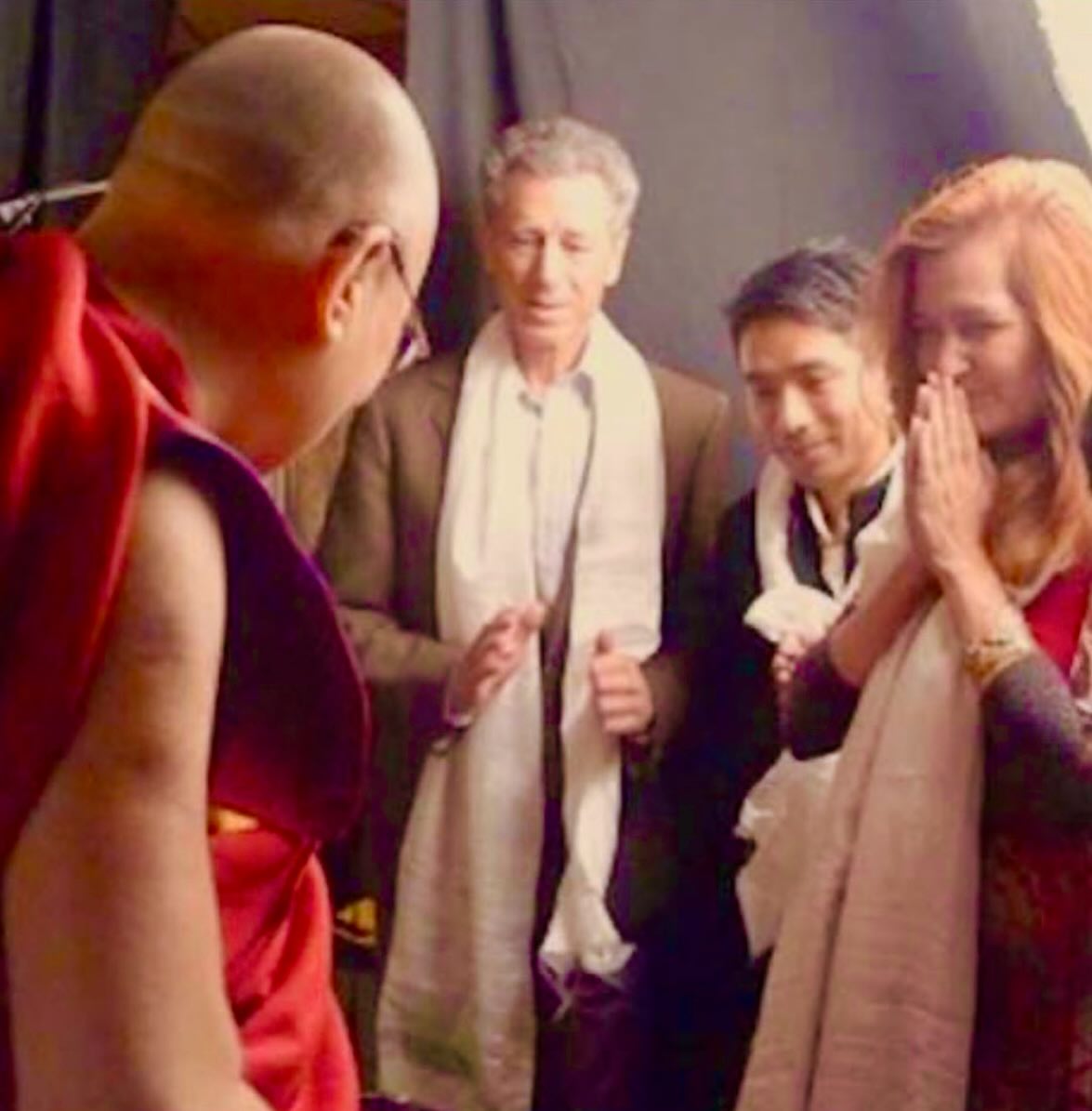 🙏🏼🌟☸️🌟🙏🏼 I, and so many around the world, are incredibly grateful and deeply blessed by His Holiness the 14th Dalai Lama, Jetsun Jamphel Ngawang Lobsang Yeshe Tenzin Gyatso. Today, July 6th, 2025, we celebrate his 90th Birthday.
This morning, I was contemplating the current incarnation of His Holiness. Tenzin Gyatso’s life, which, for the most part, has not been spent on the holy ground of Tibet, the home of the Tibetan people and the land of Tenzin Gyatso’s birth, but within this, he has been a deeply generous and radiant transmission of the Dharma to the world, so deeply needed in these times. We are so fortunate.
I was so grateful to have met His Holiness in a private audience in Dharamshala in 2015. It was life changing.
In our meeting, His Holiness was a transmission of Radiant JOY. It was visceral! He asked me directly, “If I felt there was hope for humanity?” As he asked the question, I felt struck in the Heart with a radiant transmission of bodhicitta. I immediately answered “yes”. It was such a beautiful moment during a six-hour meeting, and I continue to deepen and activate my practice and vow.
The visit was also deeply meaningful in that, in 1981 (when I was 22), I had traveled solo overland through Tibet by rail and then bus to Lhasa (there were no trains at that time). “Returning” to Tibet was a homecoming, and meeting His Holiness was a continuation of that homecoming. I am so grateful.
For those in North America, please consider taking advantage of @tibethouse.us and @menlaretreat in New York as a means to support Dharma practices, the tradition, and the rich offerings of living teachers. Tibet House USA was founded by the visionary @bob__thurman and @nenabthurman
our local precious living treasures. 🙏🏼🌟🙏🏼
As we move forward, may we cultivate bodhicitta in our hearts, continue the cultivation of compassion for all sentient life, and deepen the cultivation of compassion-understanding of the intrinsic interconnection and worthiness of all expressions of life.
Much Love & Gratitude,
Sarah 💙 #dalailama #dharamshala #yearofcompassion