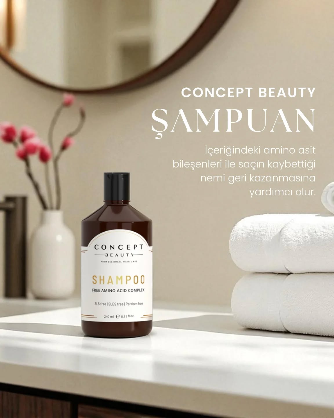 Free Amino Acid Complex ile besleyici temizlik
✨ Saçını arındırırken aynı anda besleyen özel formül. Nazik, etkili ve günlük kullanım için ideal.
Concept Beauty Şampuan, Free Amino Acid Complex içeriğiyle saçlarını yormadan arındırır.
SLS, SLES, paraben, tuz içermez. Günlük kullanımda saçın doğal dengesini korur, sağlıklı uzamasına destekler.
Cansız ve donuk görünen hasar görmüş saçlara mükemmel bir bakım sağlayarak saçların güçlenmesine yardımcı olur.
🌿 Hafif yapısıyla günlük kullanım için idealdir
✨ Temiz içerik, güçlü etki
✨ Şampuanın ötesinde bir bakım ritüeli
✨ Cildi tahriş etmeyen mild yüzey aktifler
✨ Saç ve saç derisiyle uyumlu dost pH değeri
✨ Doğal içeriklere sahip ve geri dönüştürülebilir
✨ SLS, SLES, paraben ve tuz içermez
Şimdi dene, saçlarının hafifliğini hisset.
🔗 www.conceptbeauty.com.tr
#ConceptBeauty #SağlıklıSaçlar #KendiŞampuanınıTasarla #SülfatsızŞampuan #ArınmışSaçlar #SaçBakımı #GüçlüSaçlar #DoğalÇözüm